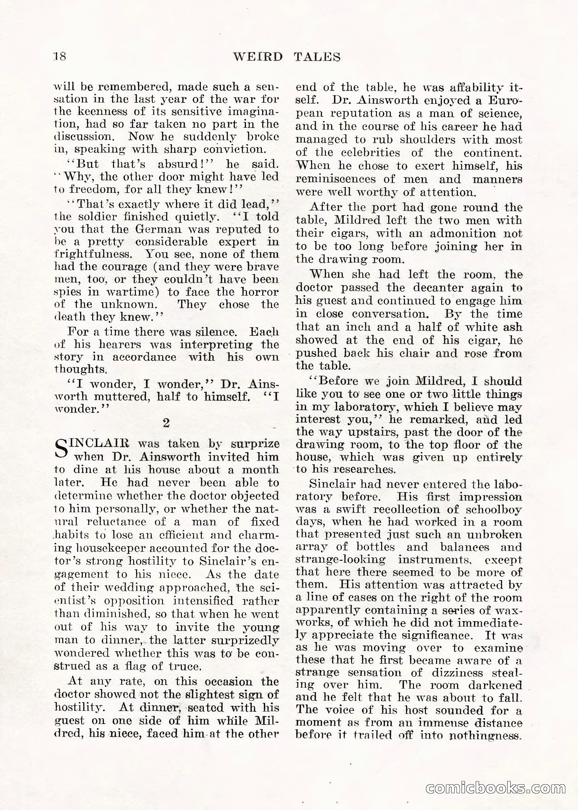 Weird Tales, Vol. V No. 1 — page 19 of 195