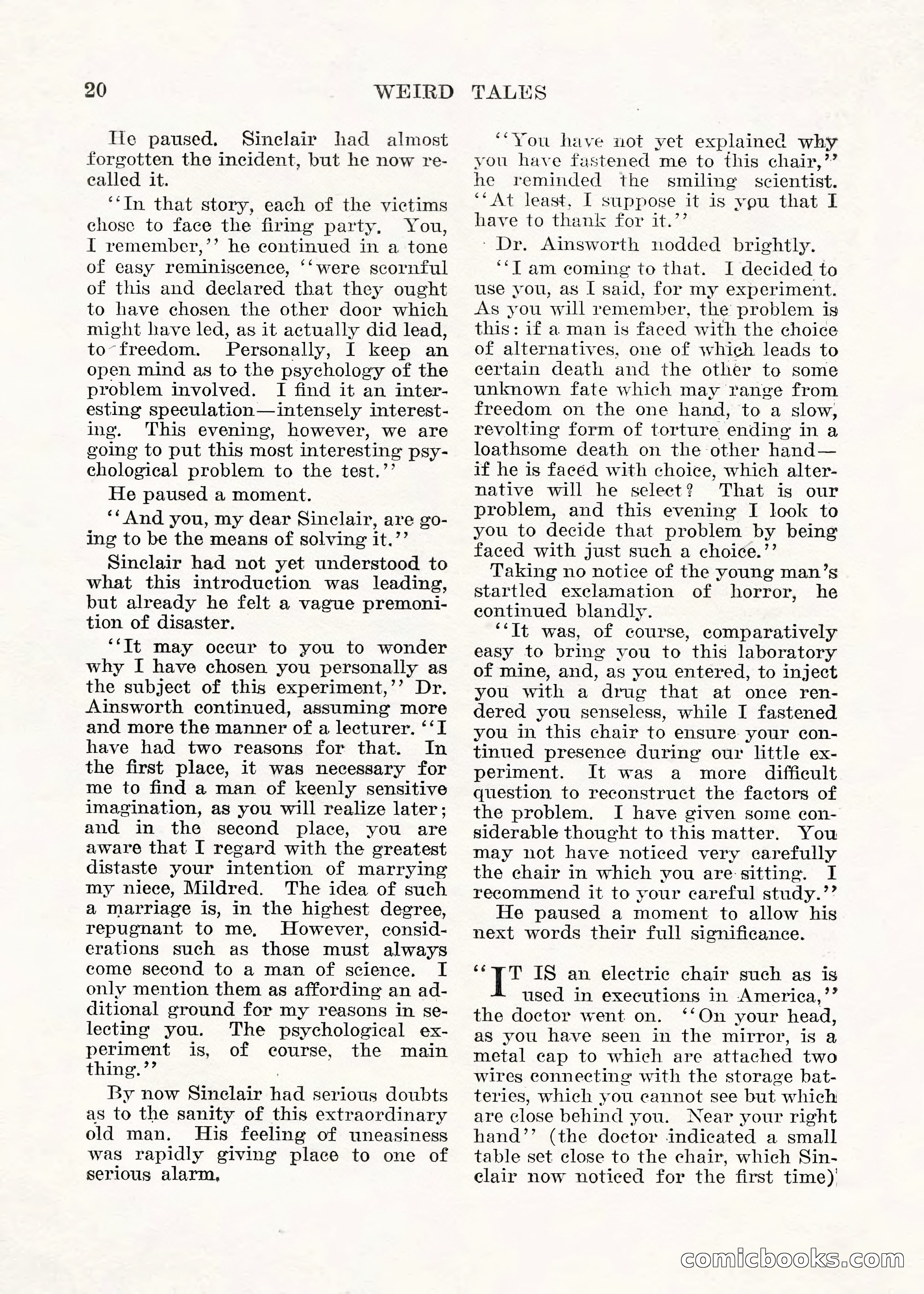 Weird Tales, Vol. V No. 1 — page 21 of 195