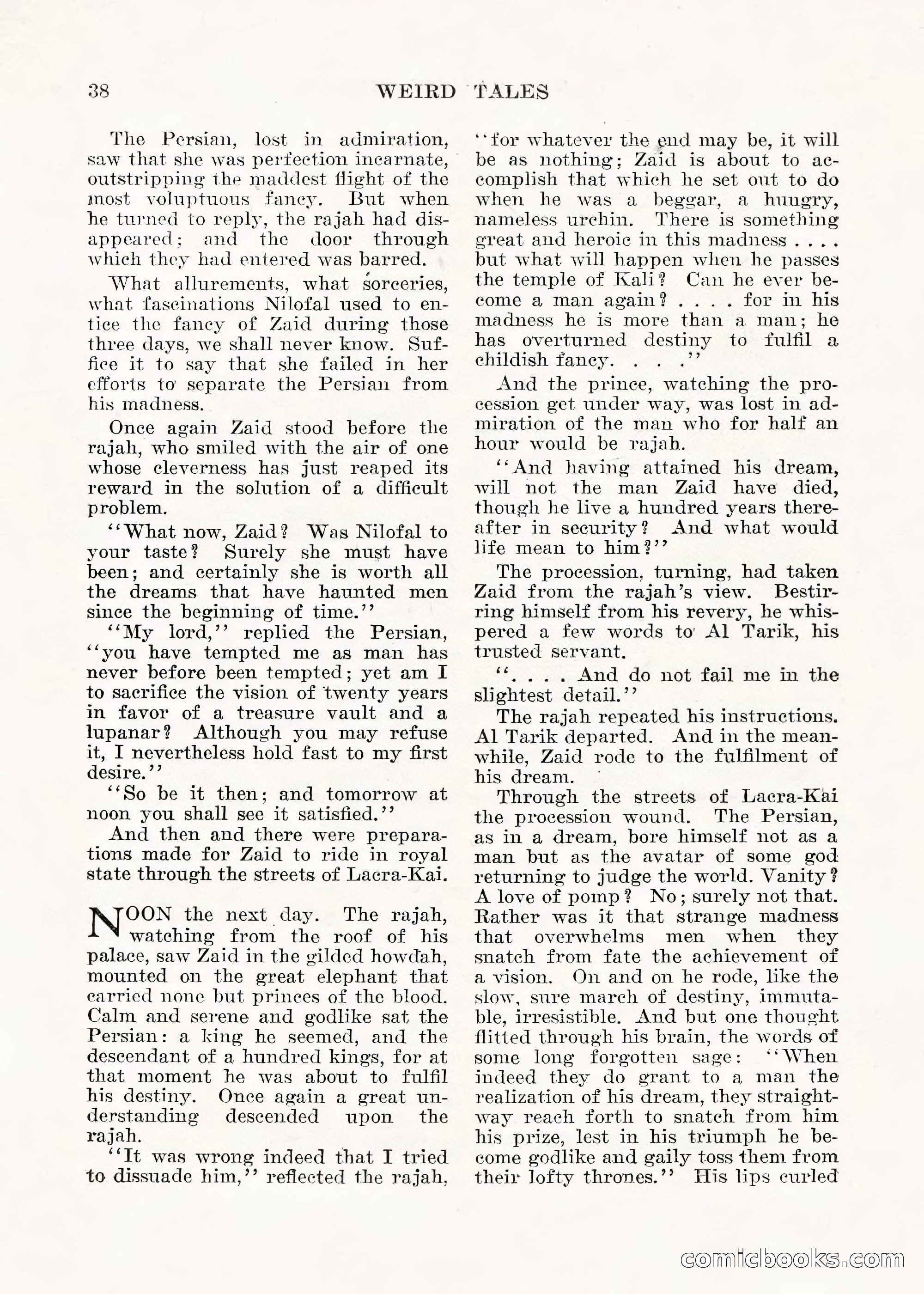 Weird Tales, Vol. V No. 1 — page 39 of 195