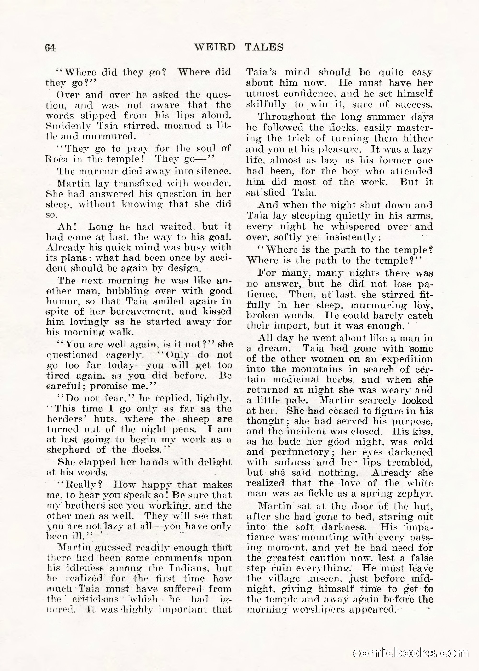 Weird Tales, Vol. V No. 1 — page 65 of 195