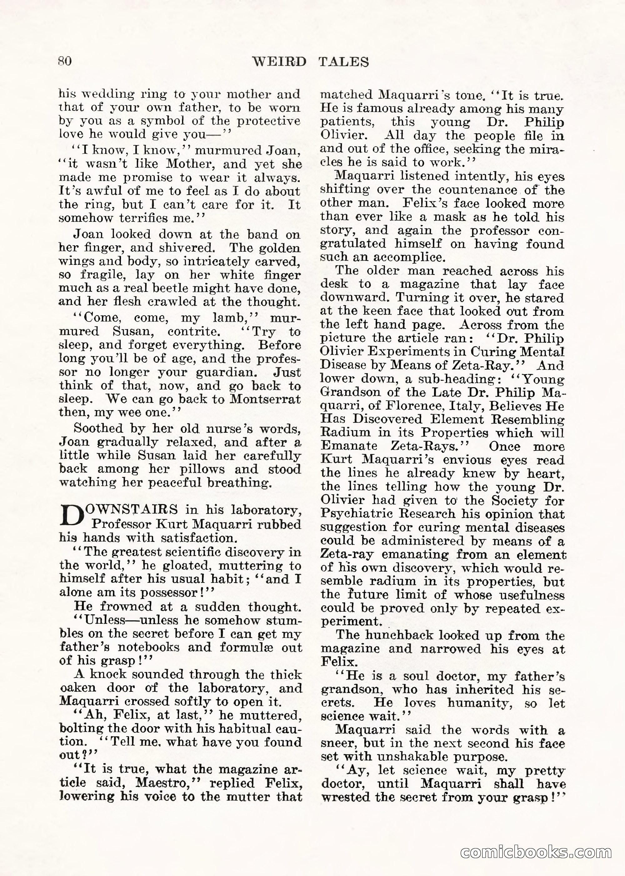 Weird Tales, Vol. V No. 1 — page 81 of 195