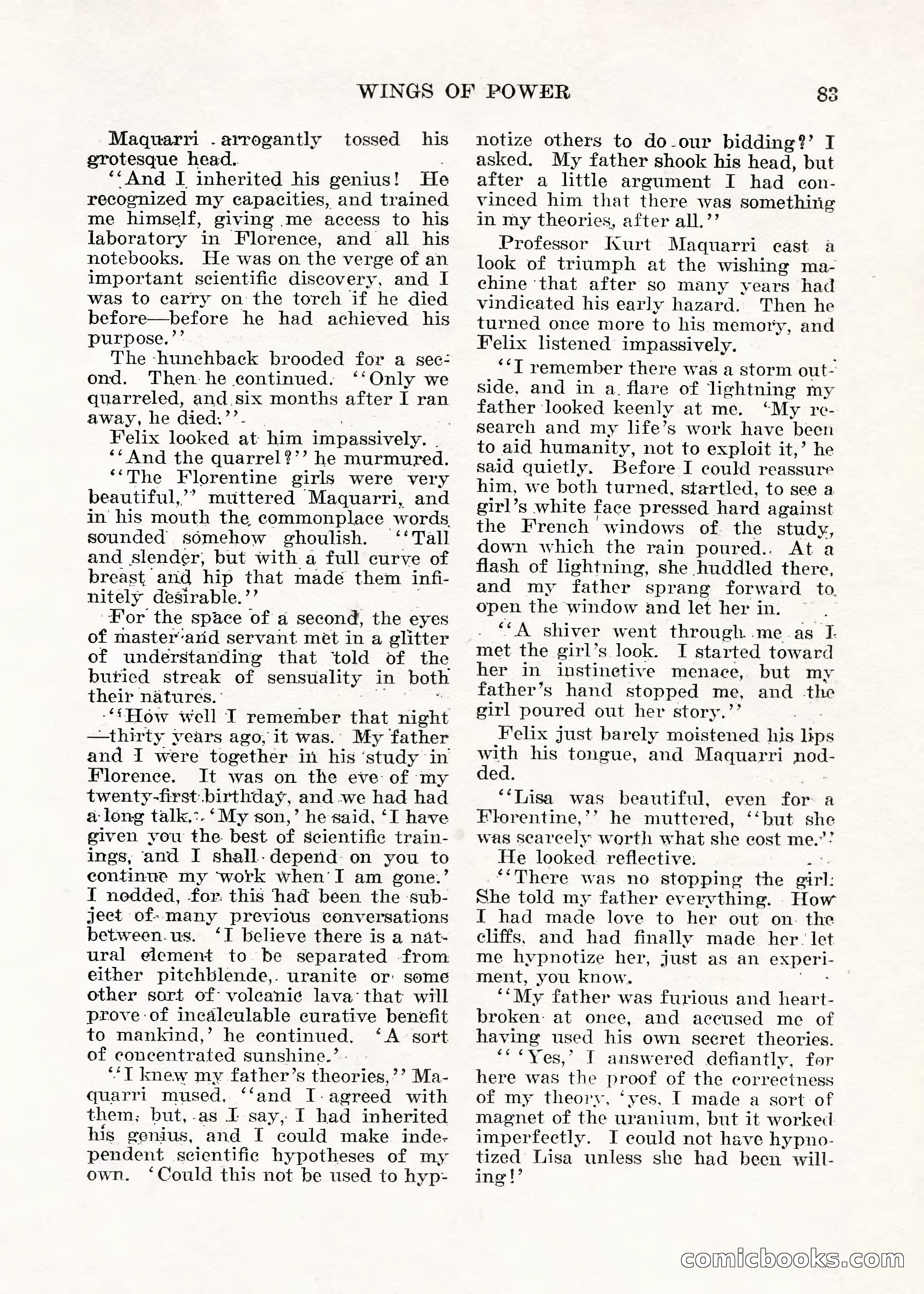 Weird Tales, Vol. V No. 1 — page 84 of 195