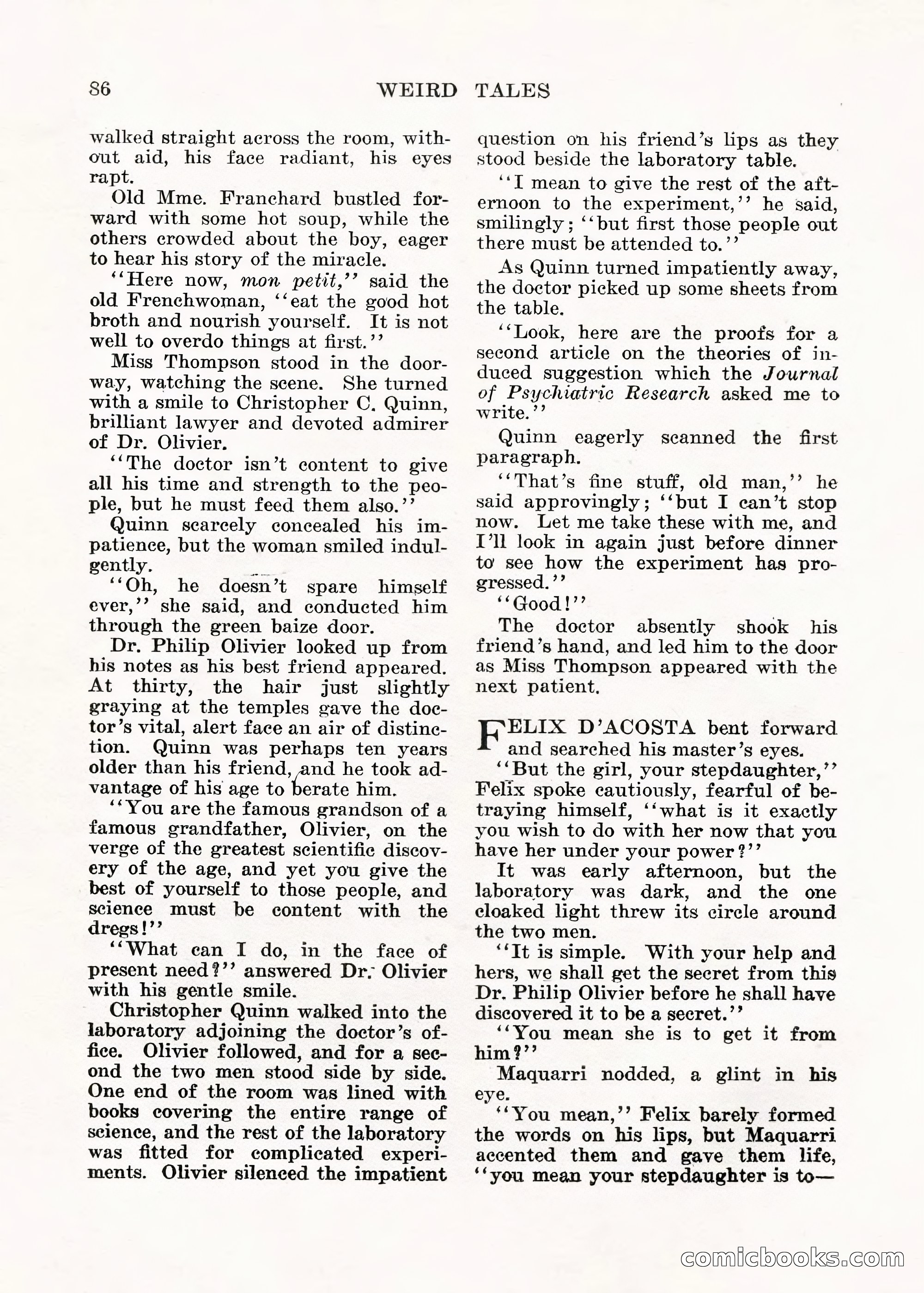 Weird Tales, Vol. V No. 1 — page 87 of 195