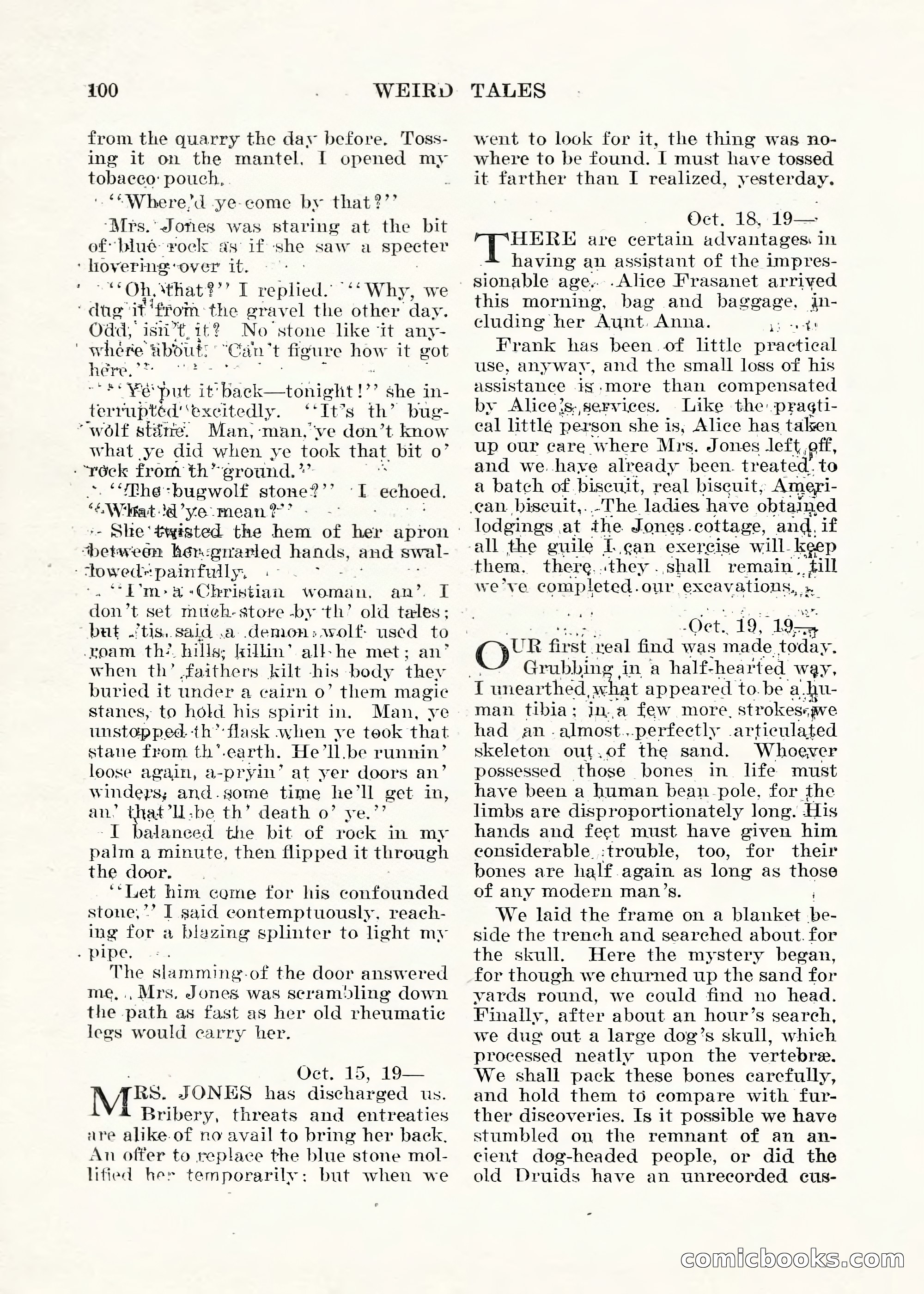 Weird Tales, Vol. V No. 1 — page 101 of 195