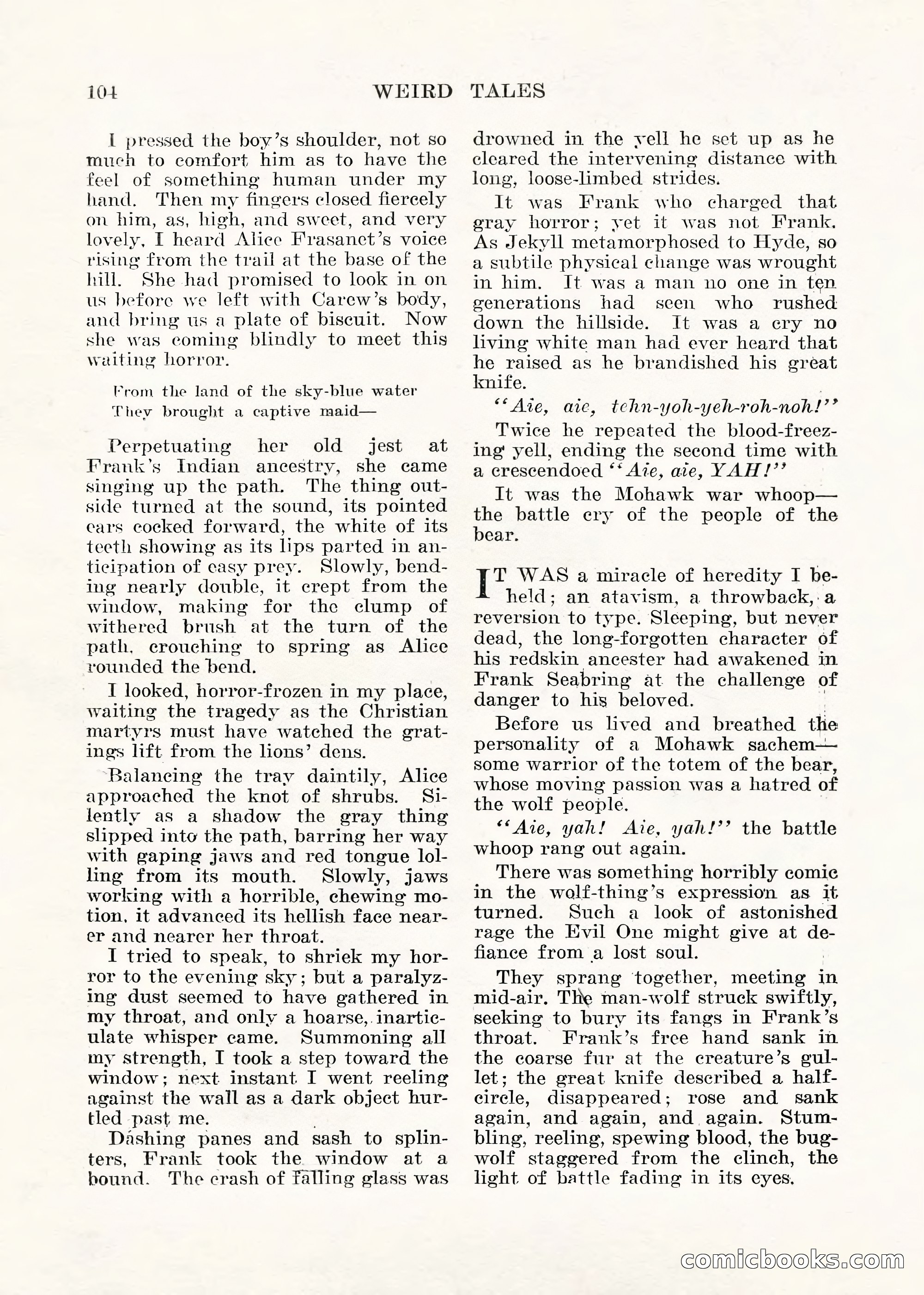 Weird Tales, Vol. V No. 1 — page 105 of 195
