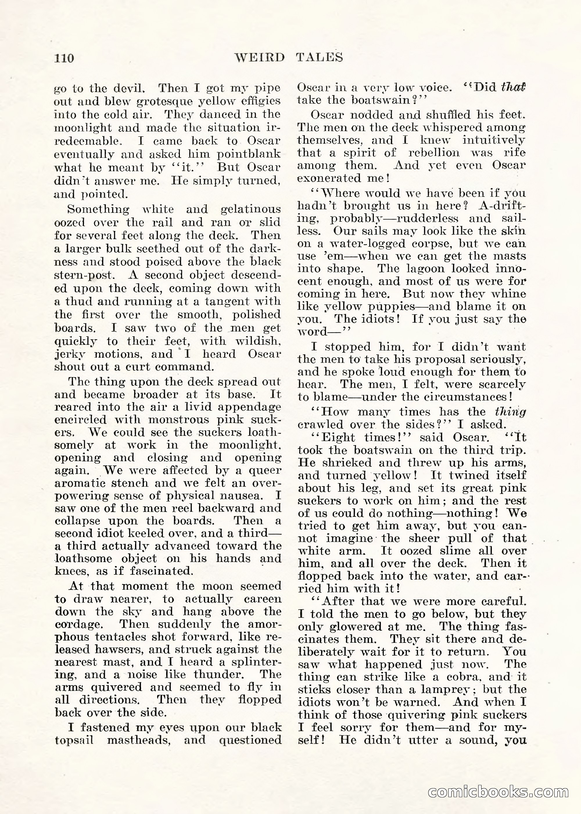 Weird Tales, Vol. V No. 1 — page 111 of 195