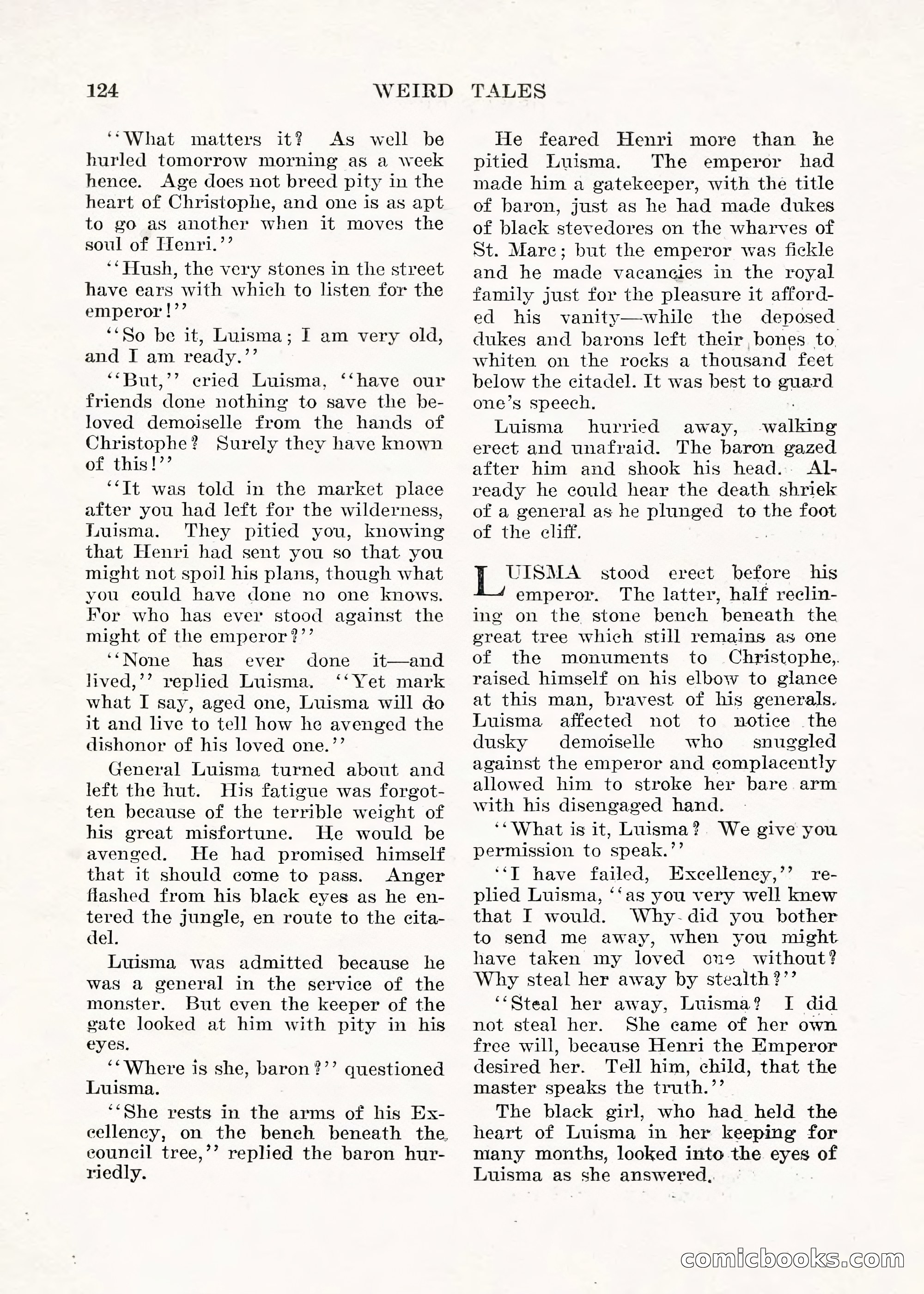 Weird Tales, Vol. V No. 1 — page 125 of 195