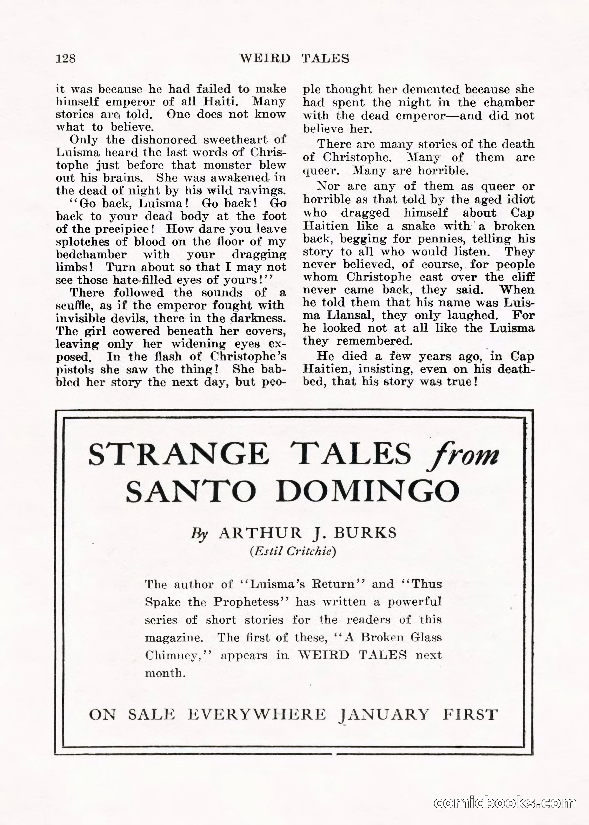 Weird Tales, Vol. V No. 1 — page 129 of 195