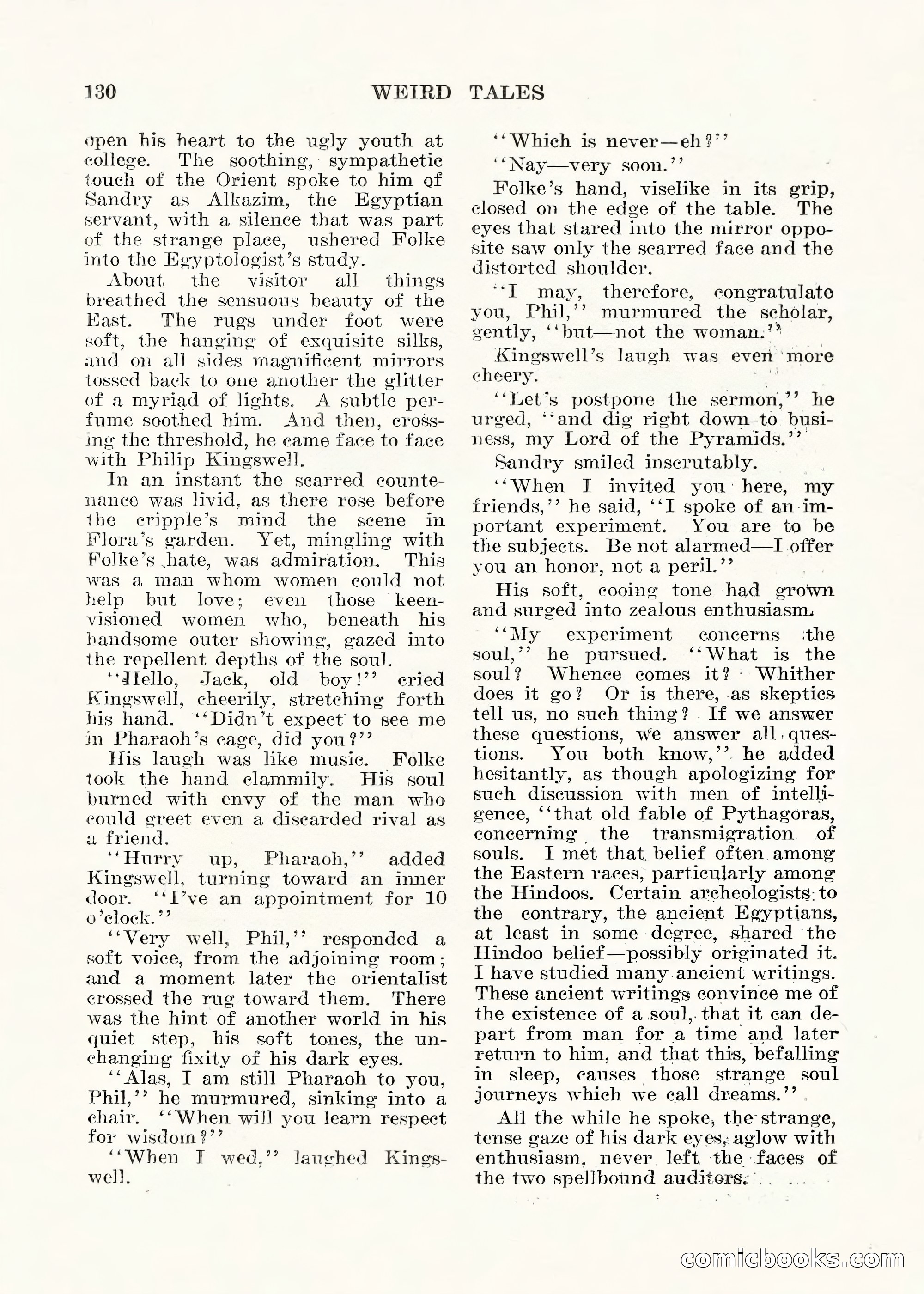 Weird Tales, Vol. V No. 1 — page 131 of 195