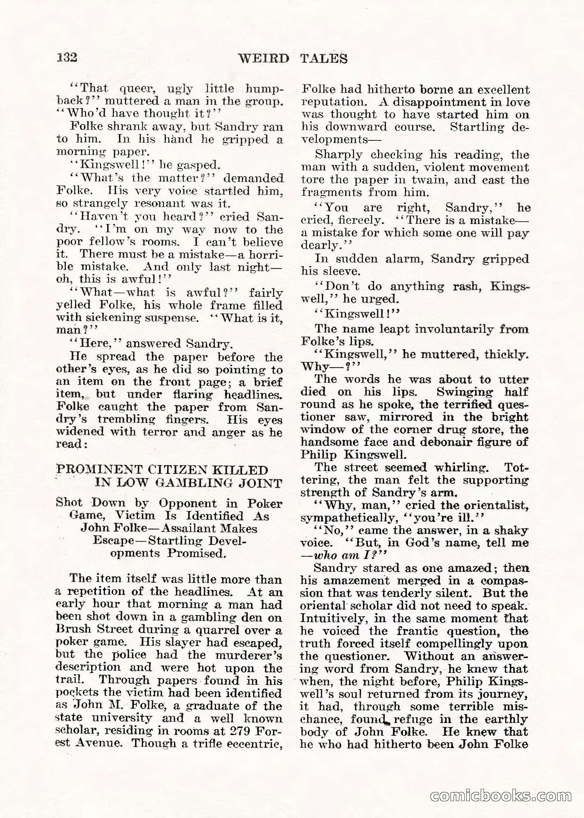 Weird Tales, Vol. V No. 1 — page 133 of 195