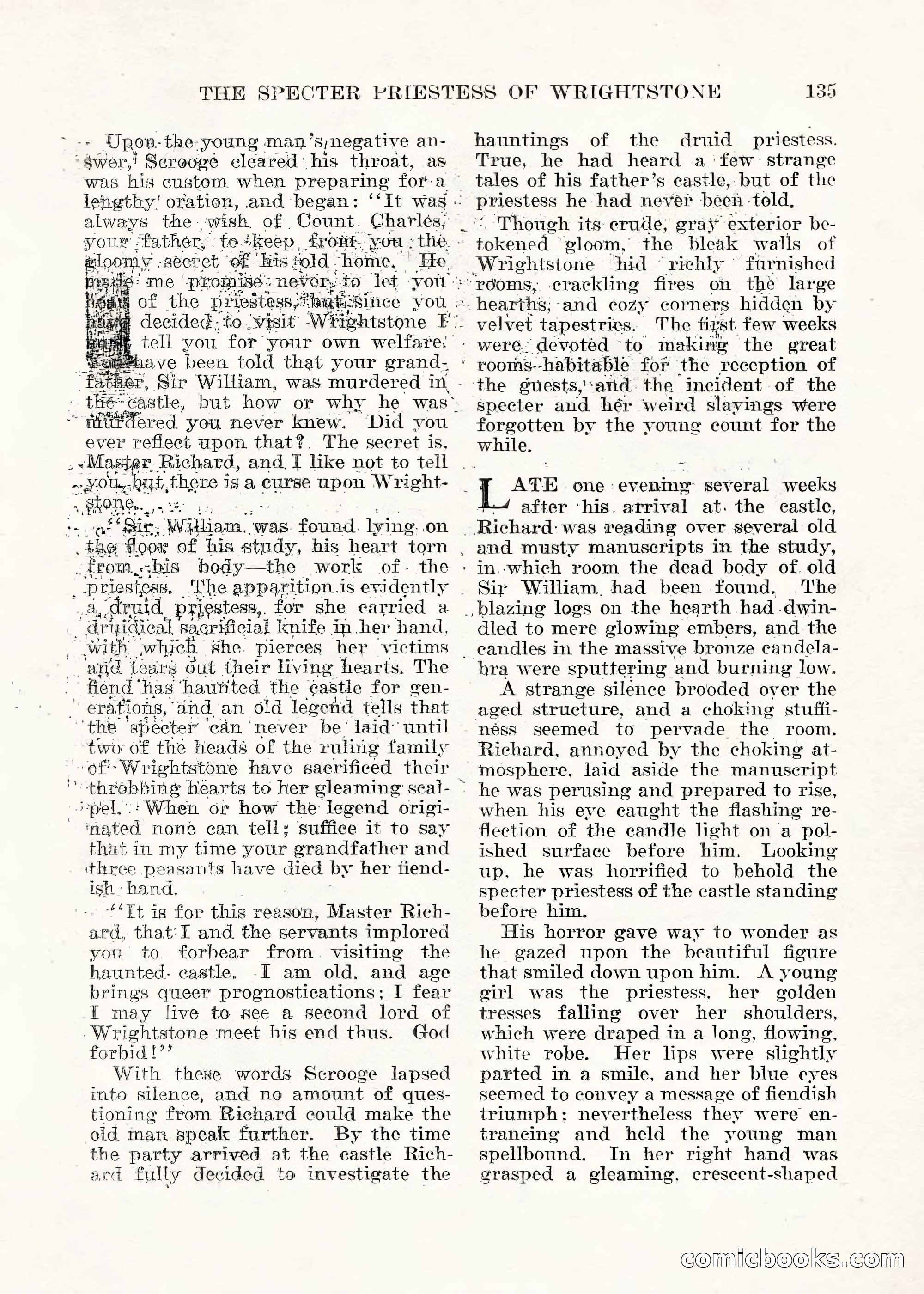 Weird Tales, Vol. V No. 1 — page 136 of 195