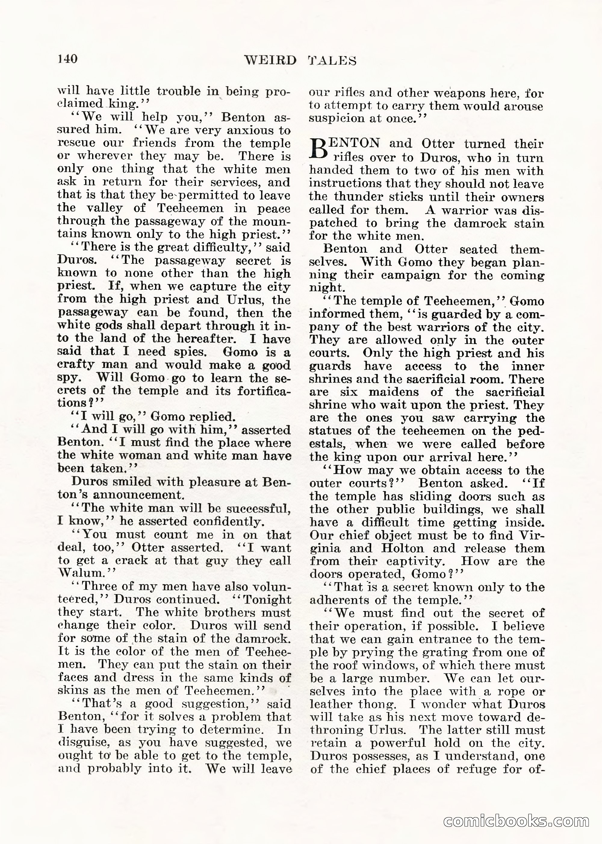 Weird Tales, Vol. V No. 1 — page 141 of 195
