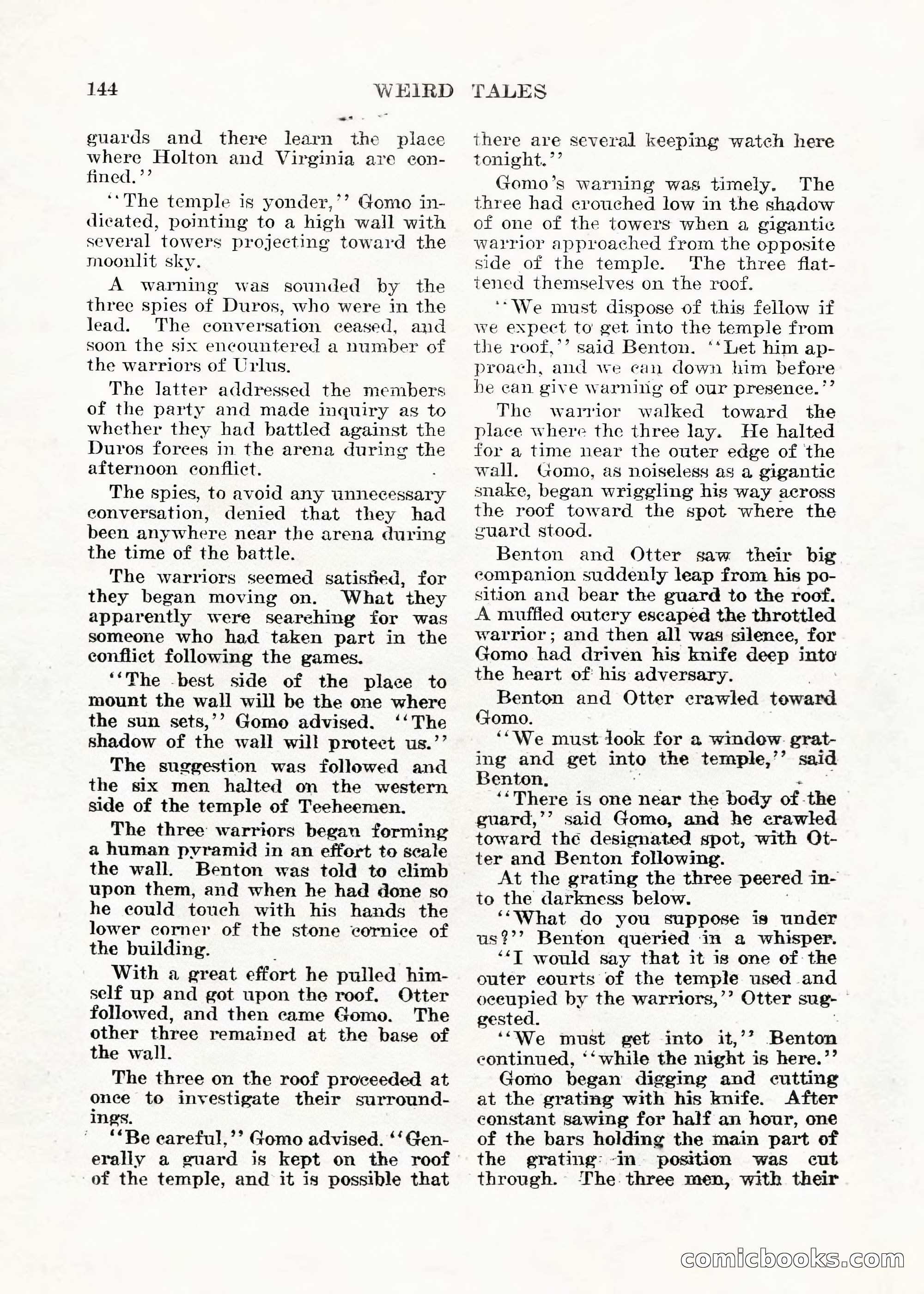 Weird Tales, Vol. V No. 1 — page 145 of 195