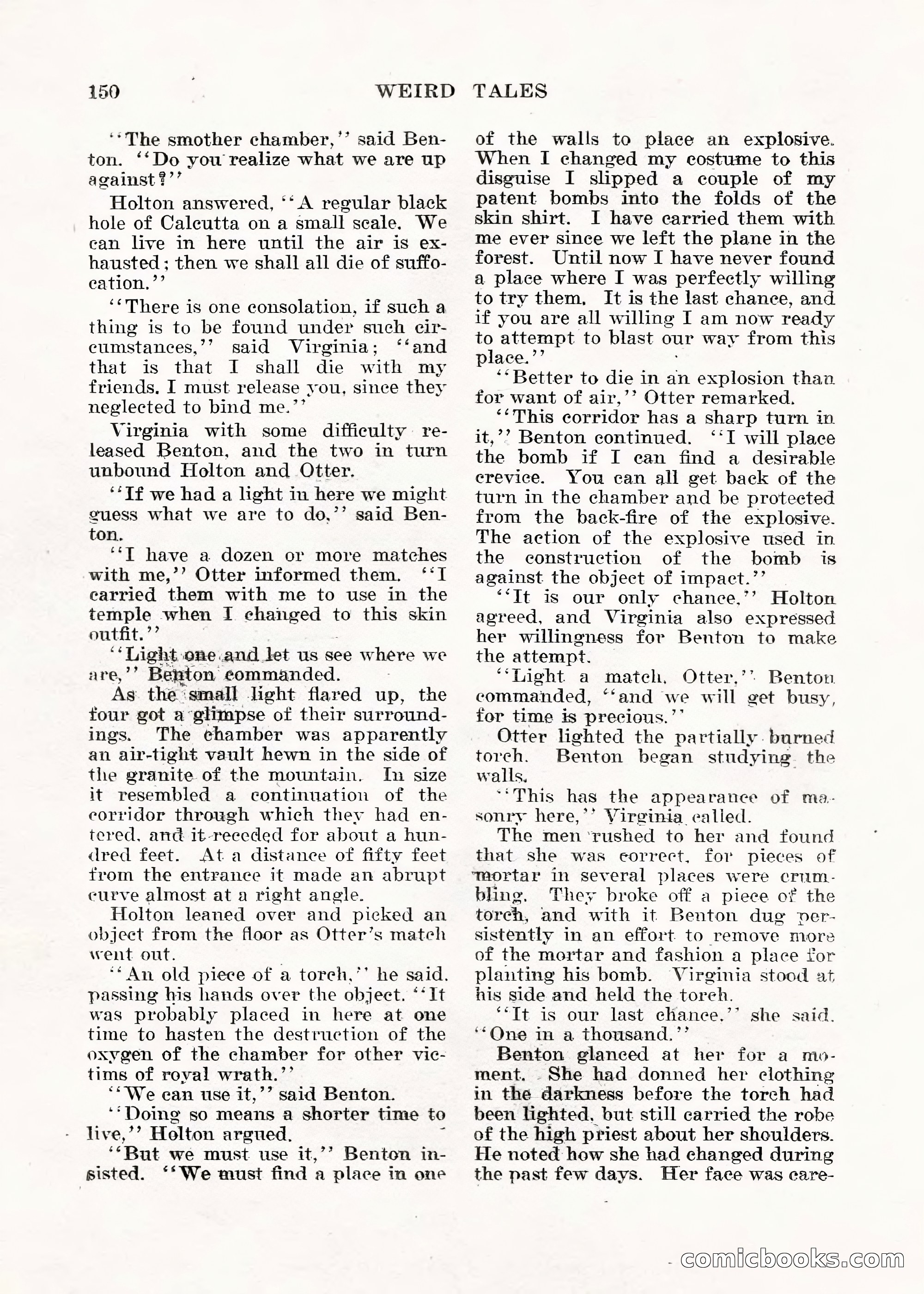 Weird Tales, Vol. V No. 1 — page 151 of 195