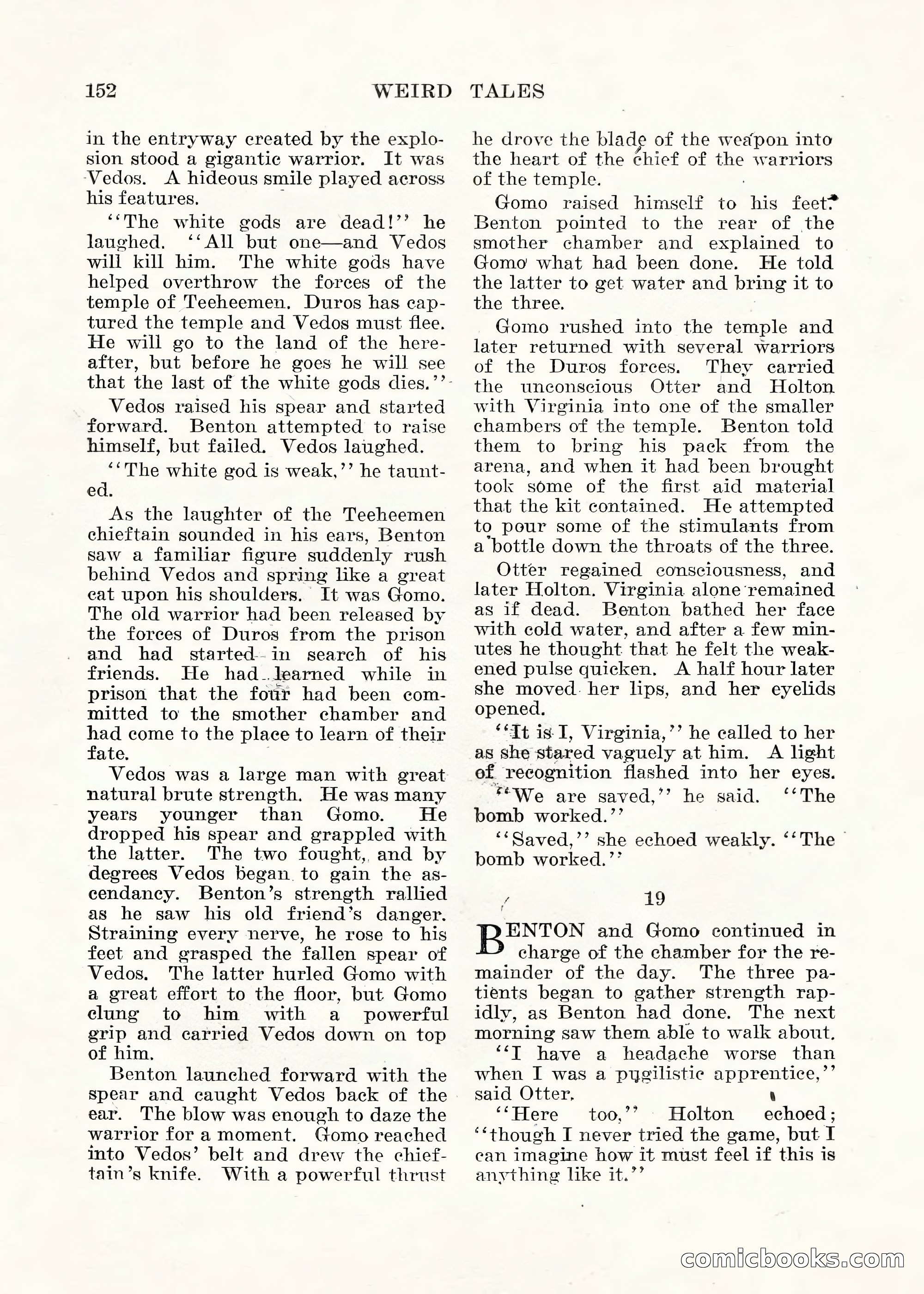Weird Tales, Vol. V No. 1 — page 153 of 195