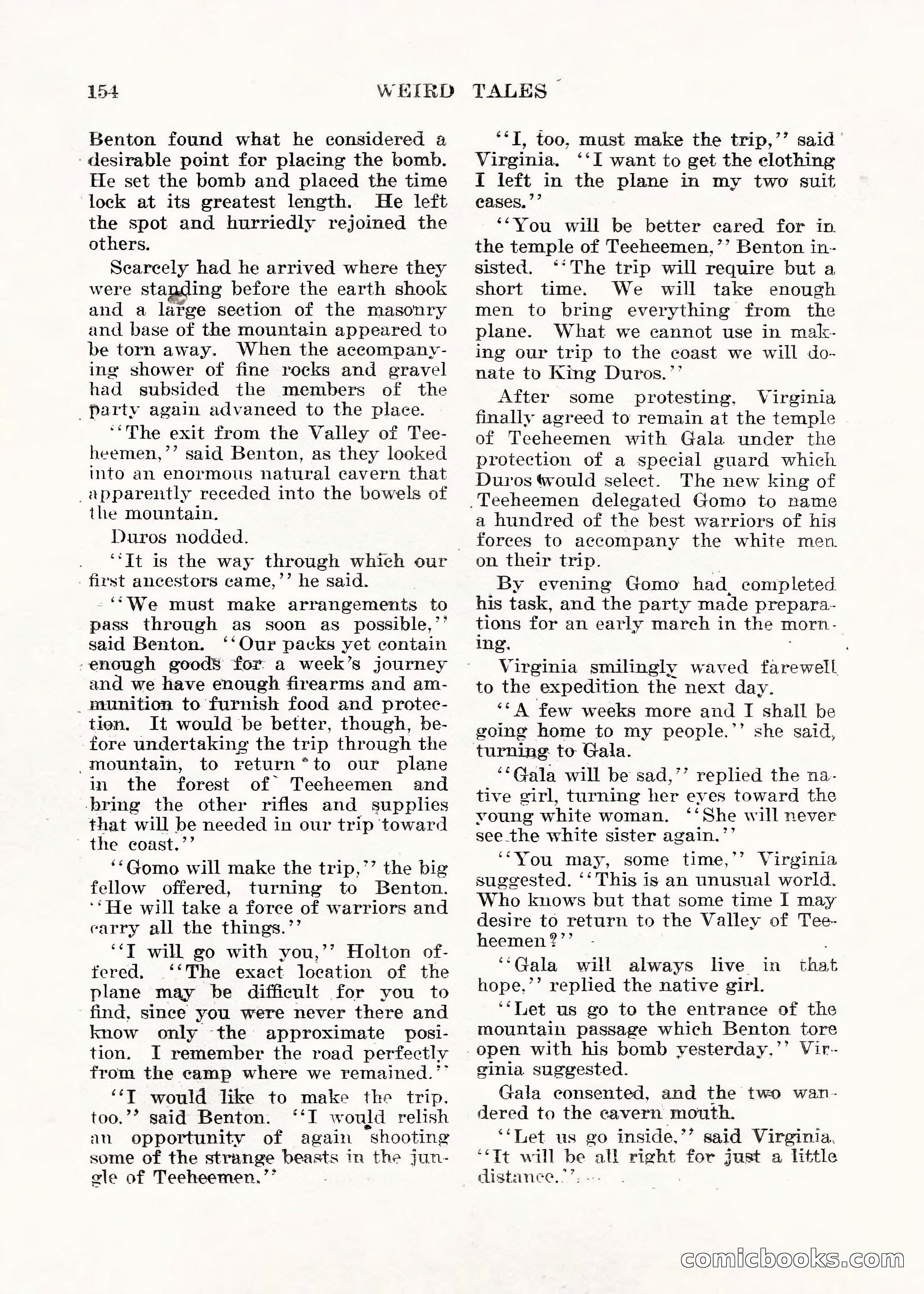 Weird Tales, Vol. V No. 1 — page 155 of 195