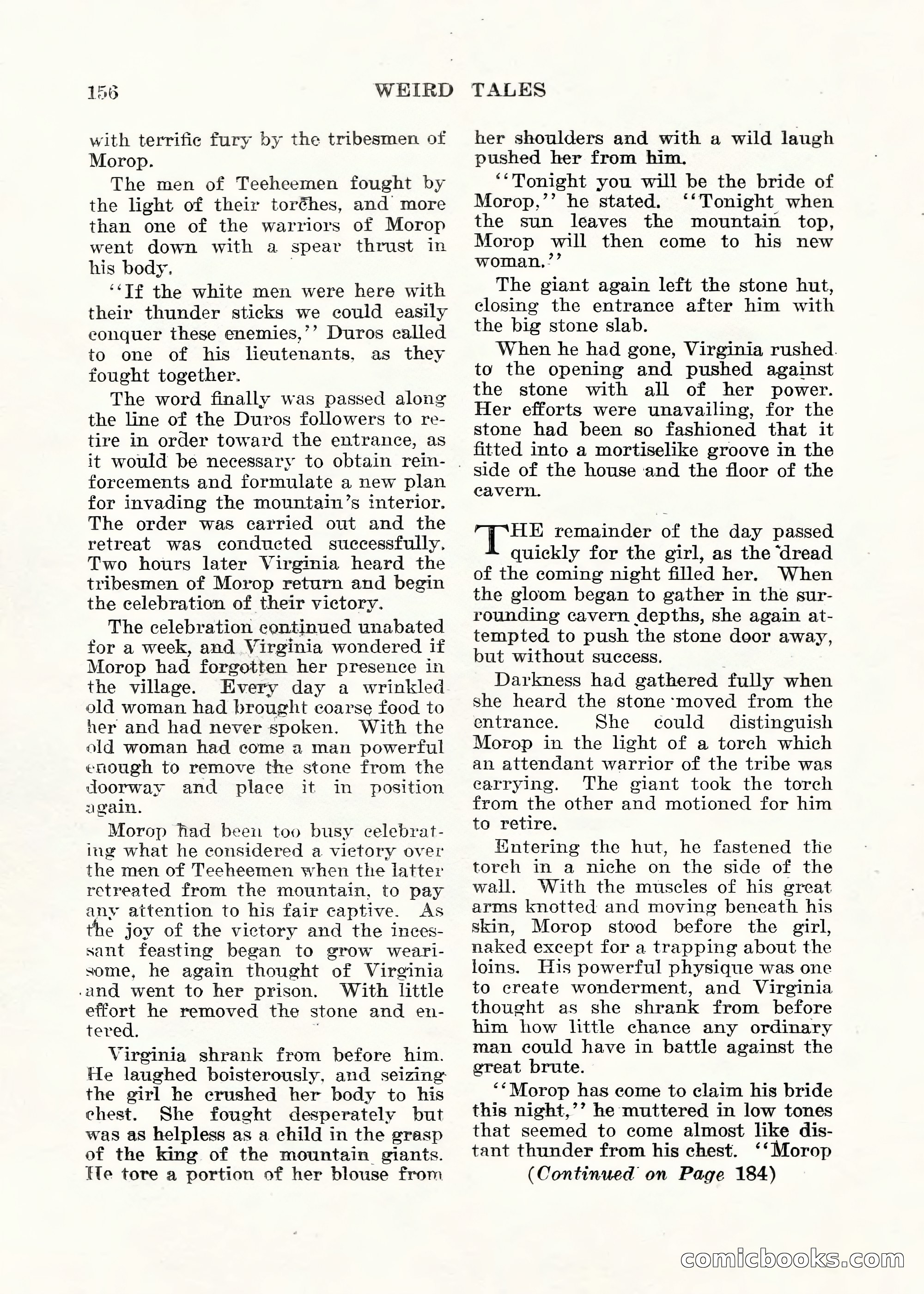 Weird Tales, Vol. V No. 1 — page 157 of 195