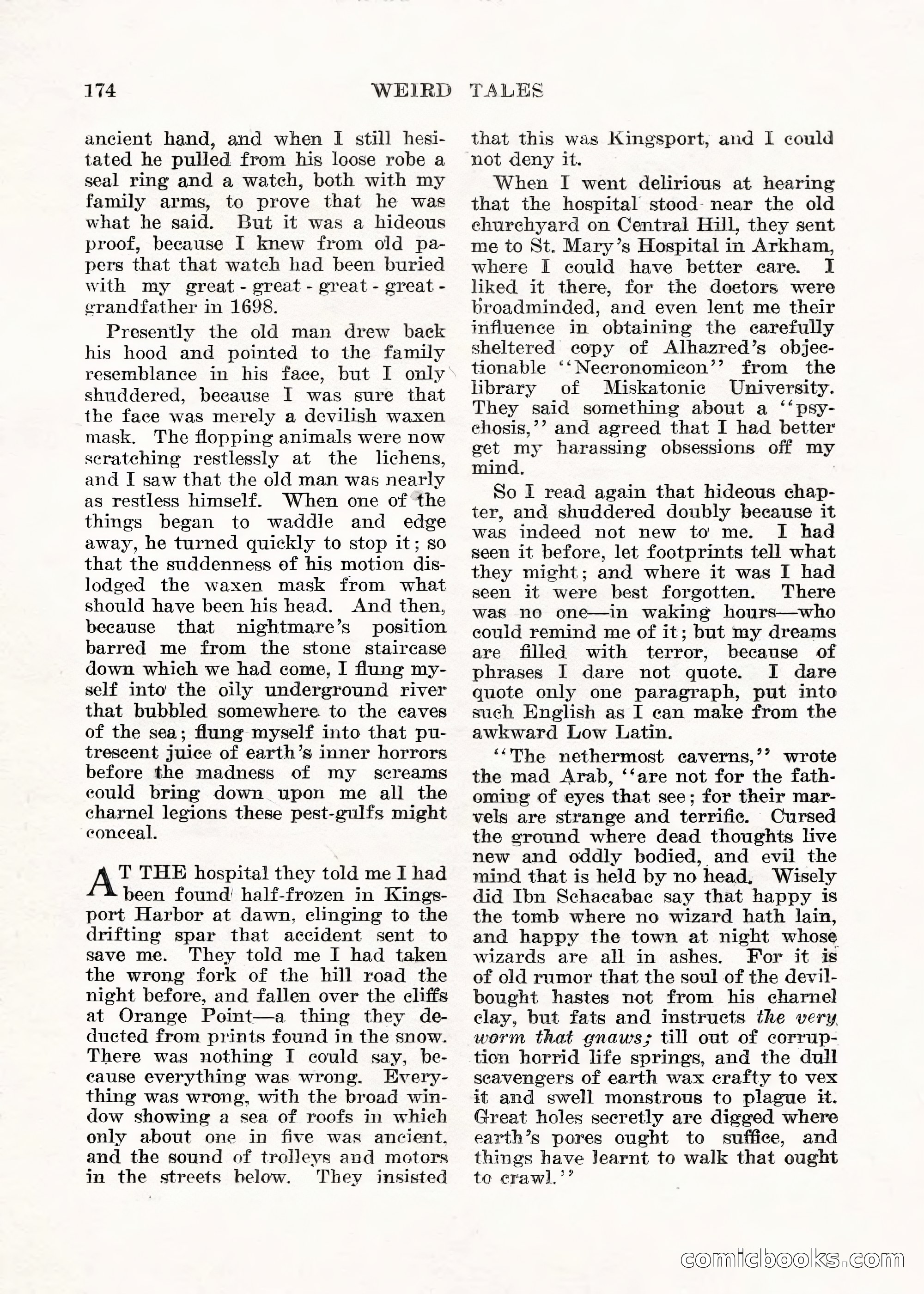 Weird Tales, Vol. V No. 1 — page 175 of 195
