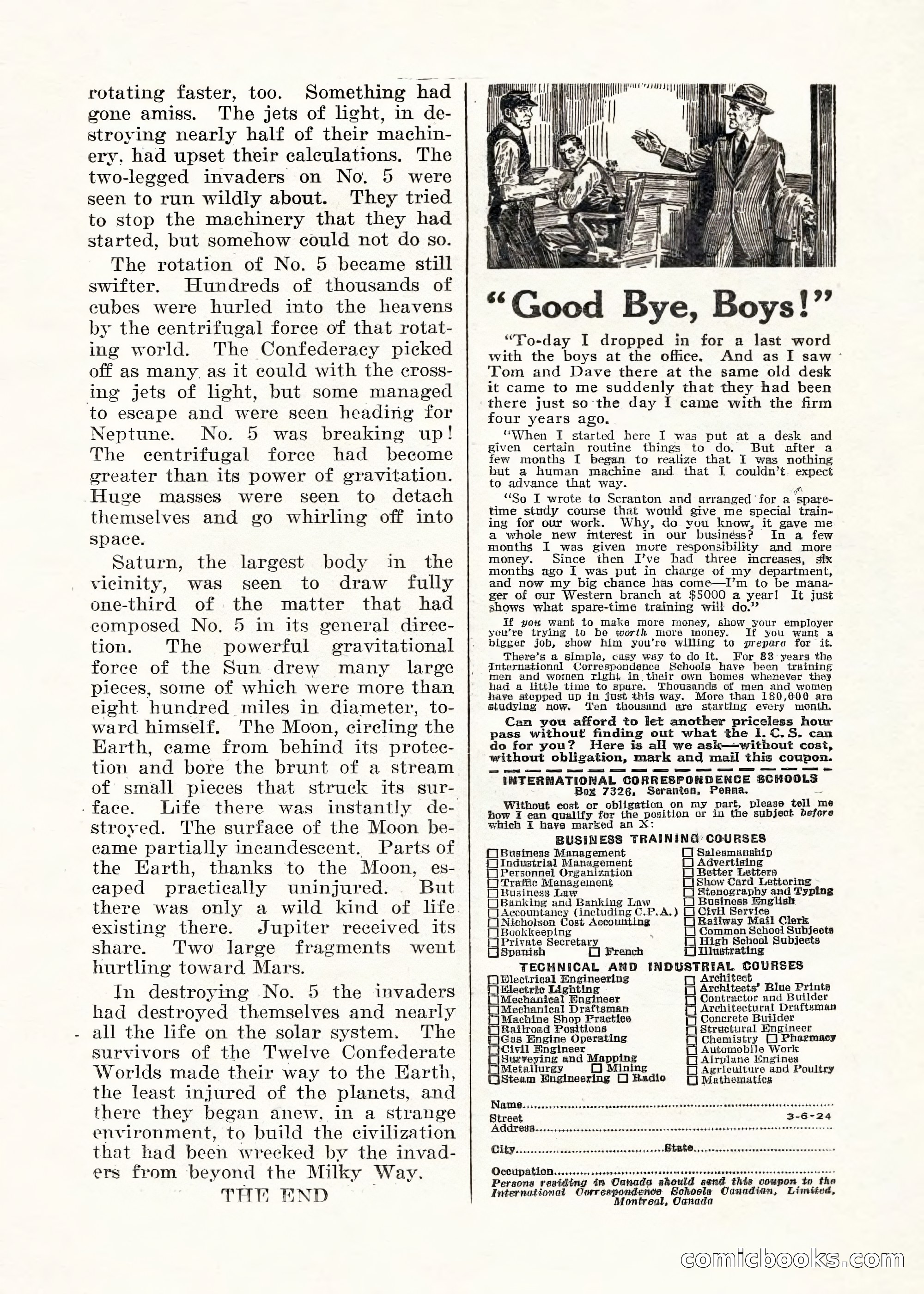 Weird Tales, Vol. V No. 1 — page 184 of 195