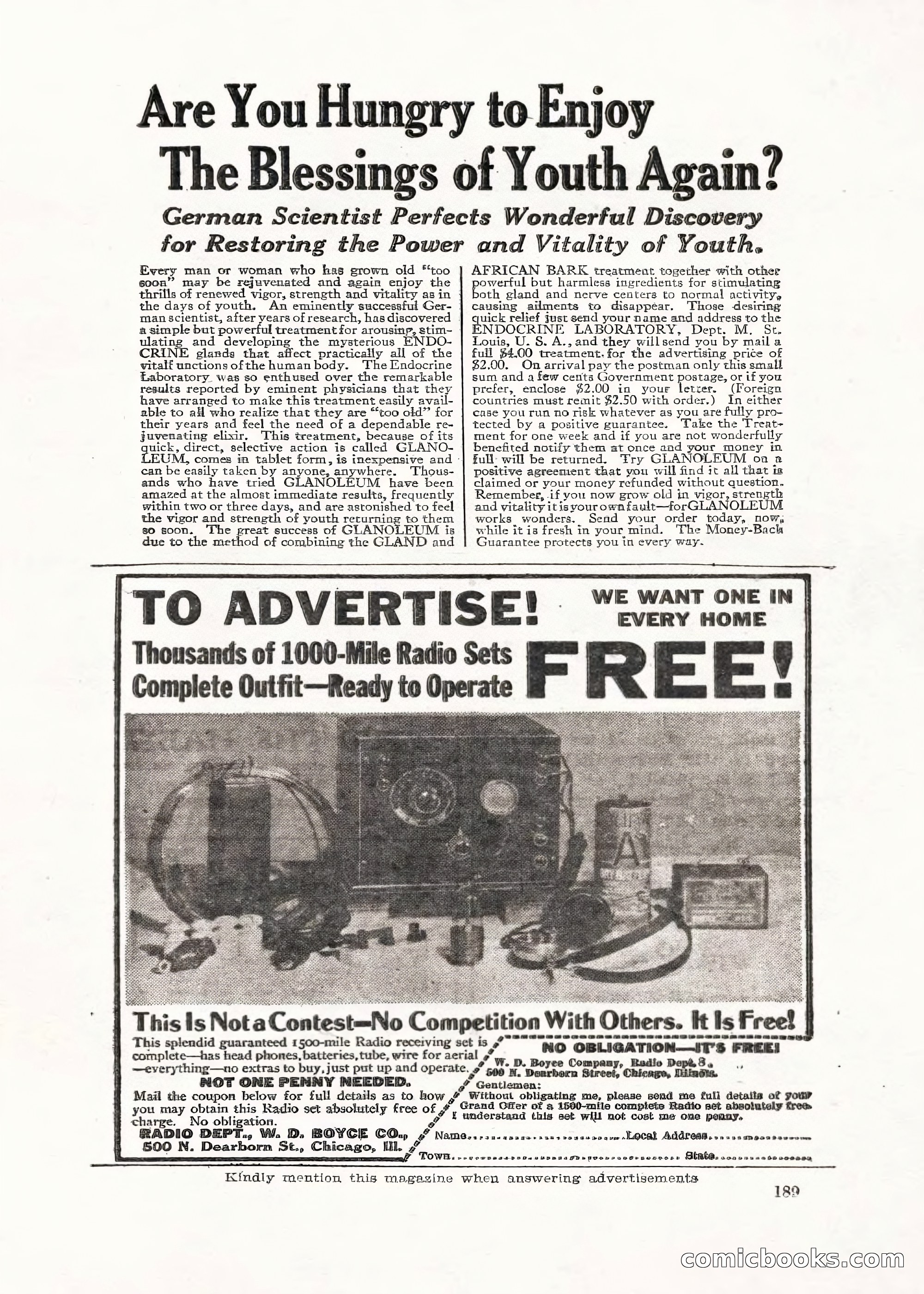 Weird Tales, Vol. V No. 1 — page 190 of 195