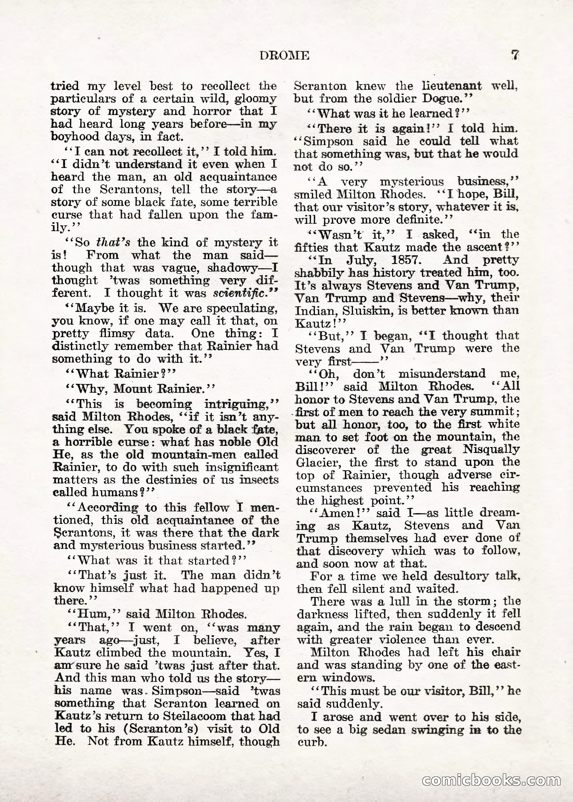 Weird Tales — "Drome" — page 6 of 144