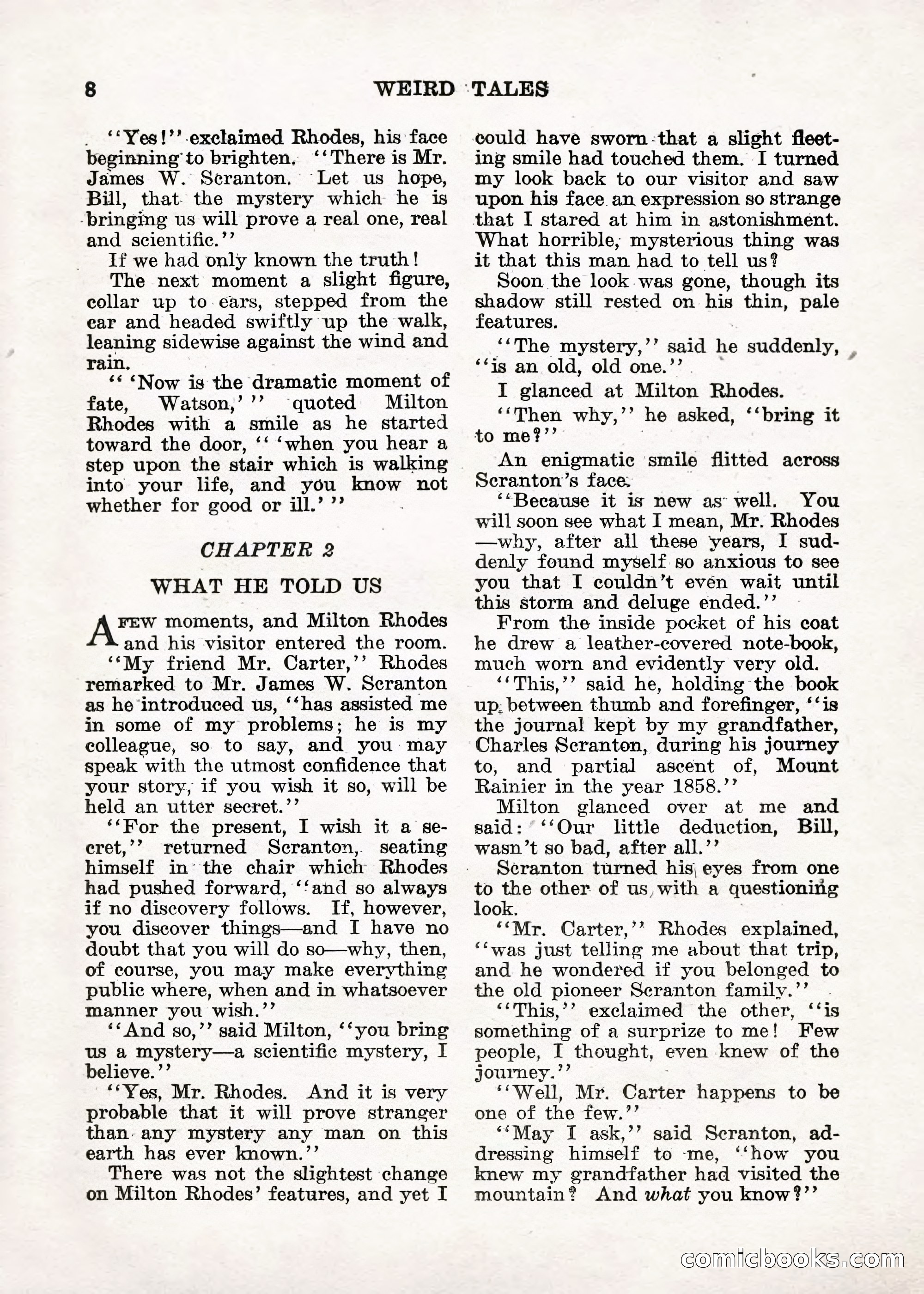 Weird Tales — "Drome" — page 7 of 144