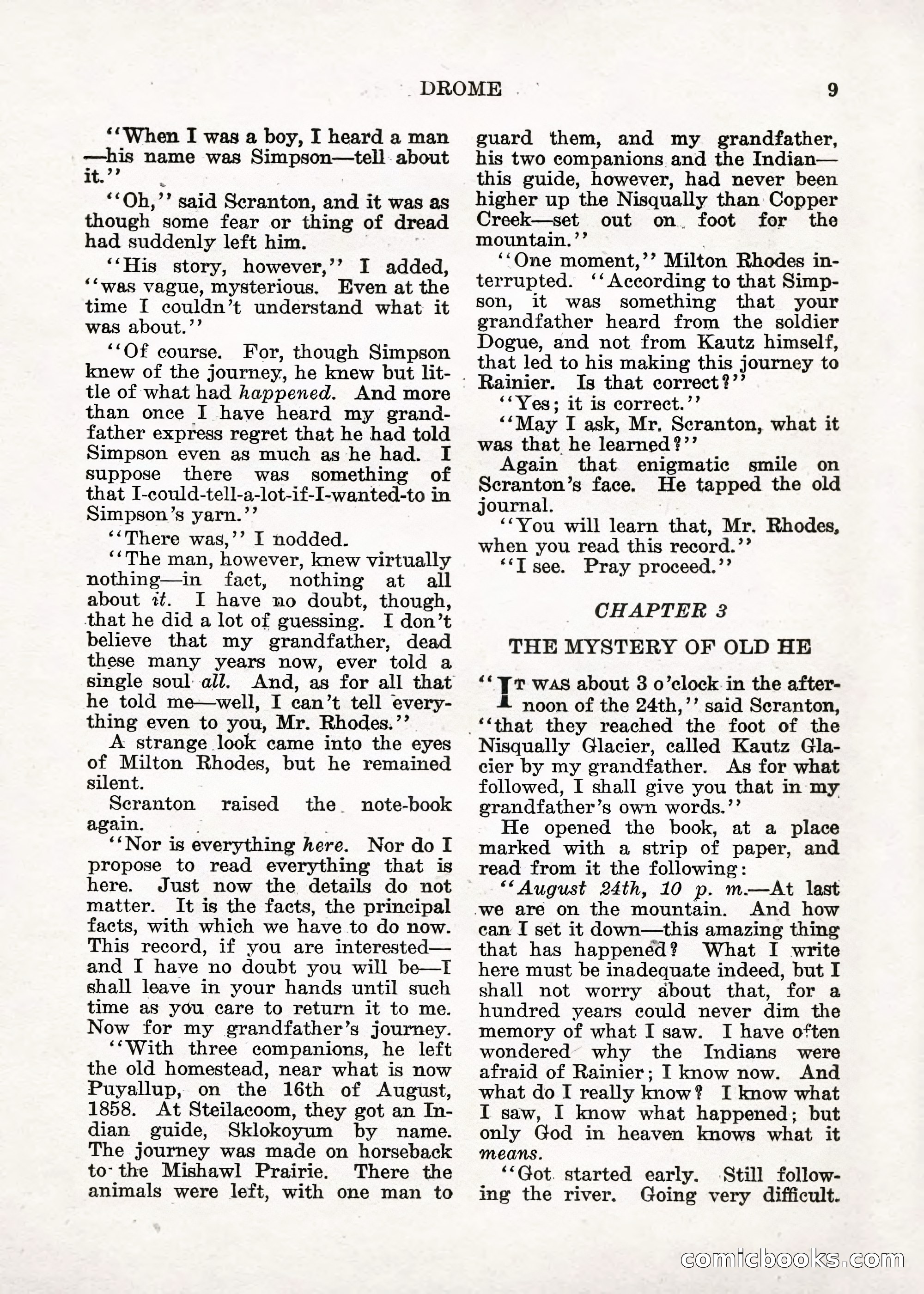 Weird Tales — "Drome" — page 8 of 144