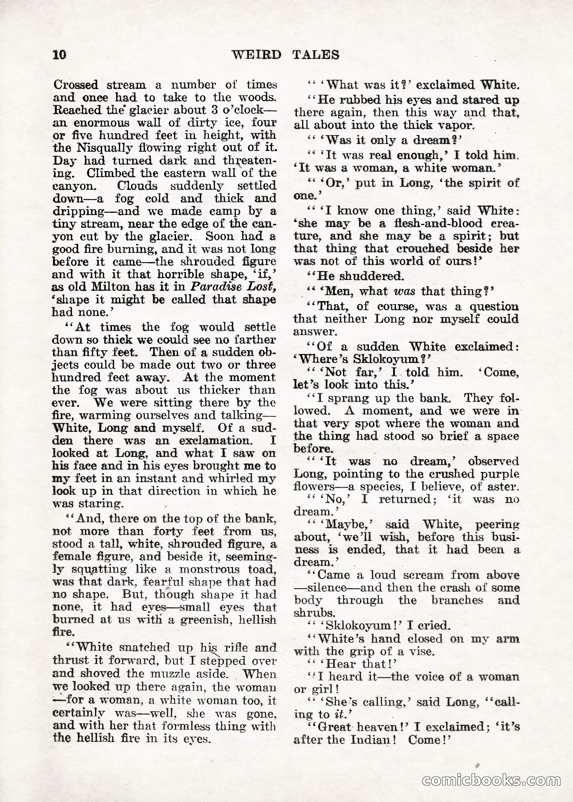 Weird Tales — "Drome" — page 9 of 144