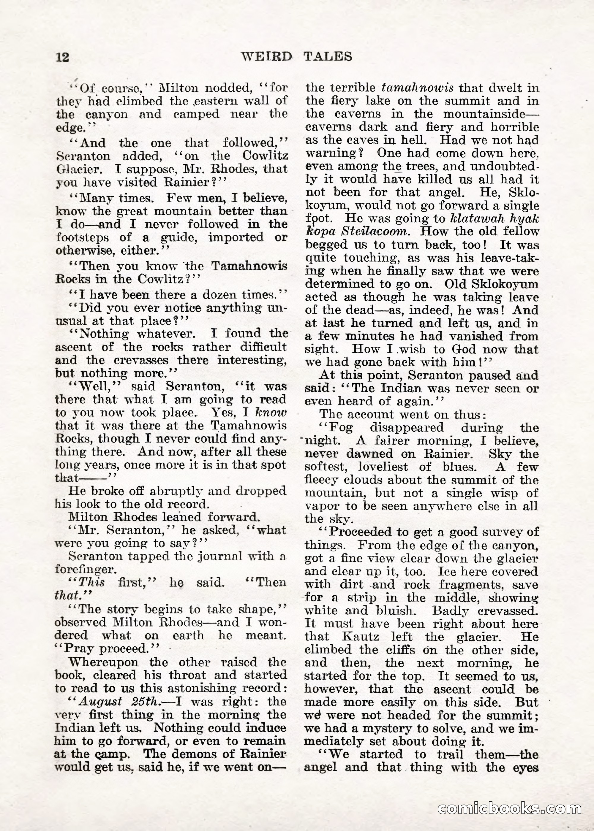 Weird Tales — "Drome" — page 11 of 144