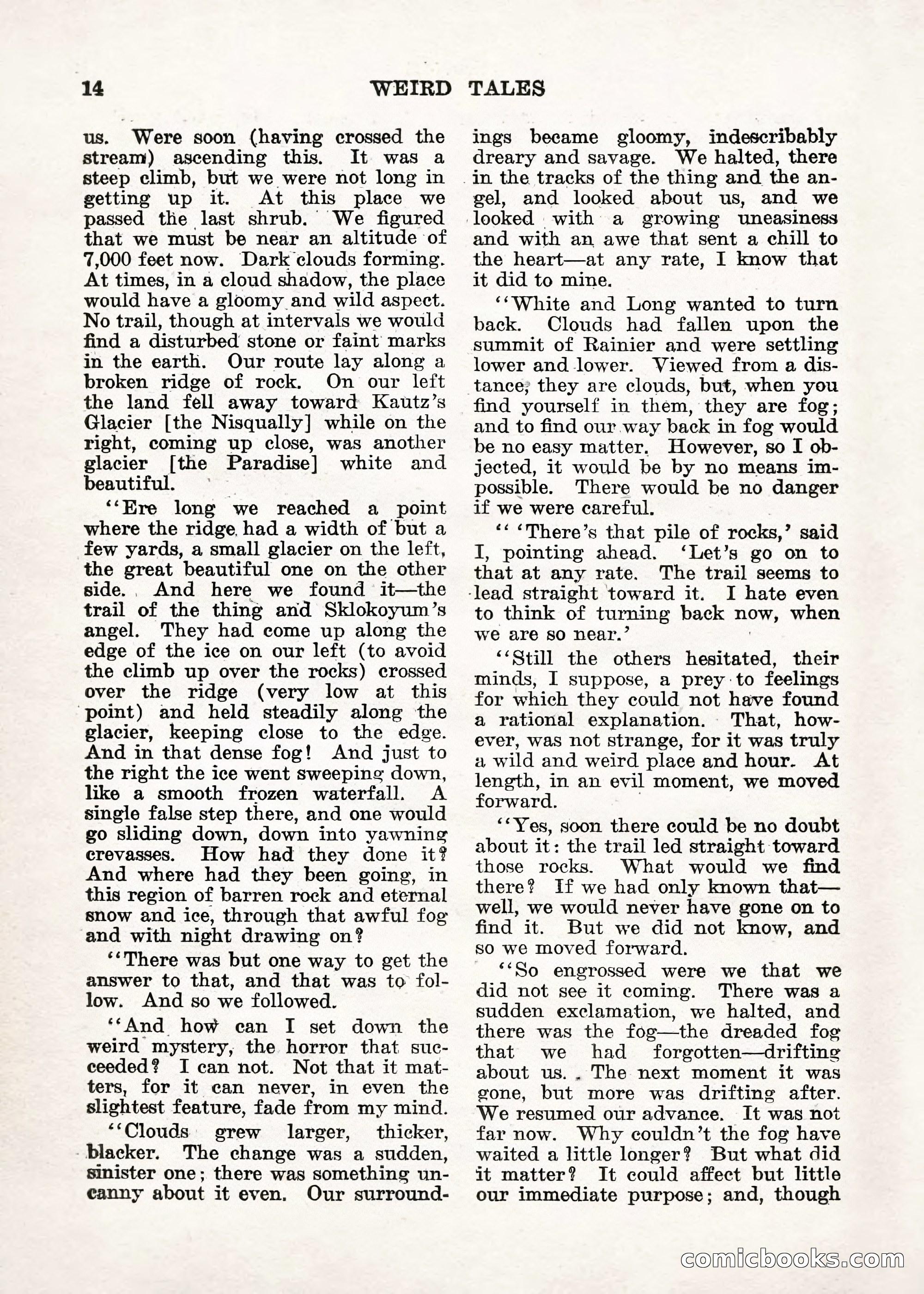 Weird Tales — "Drome" — page 13 of 144