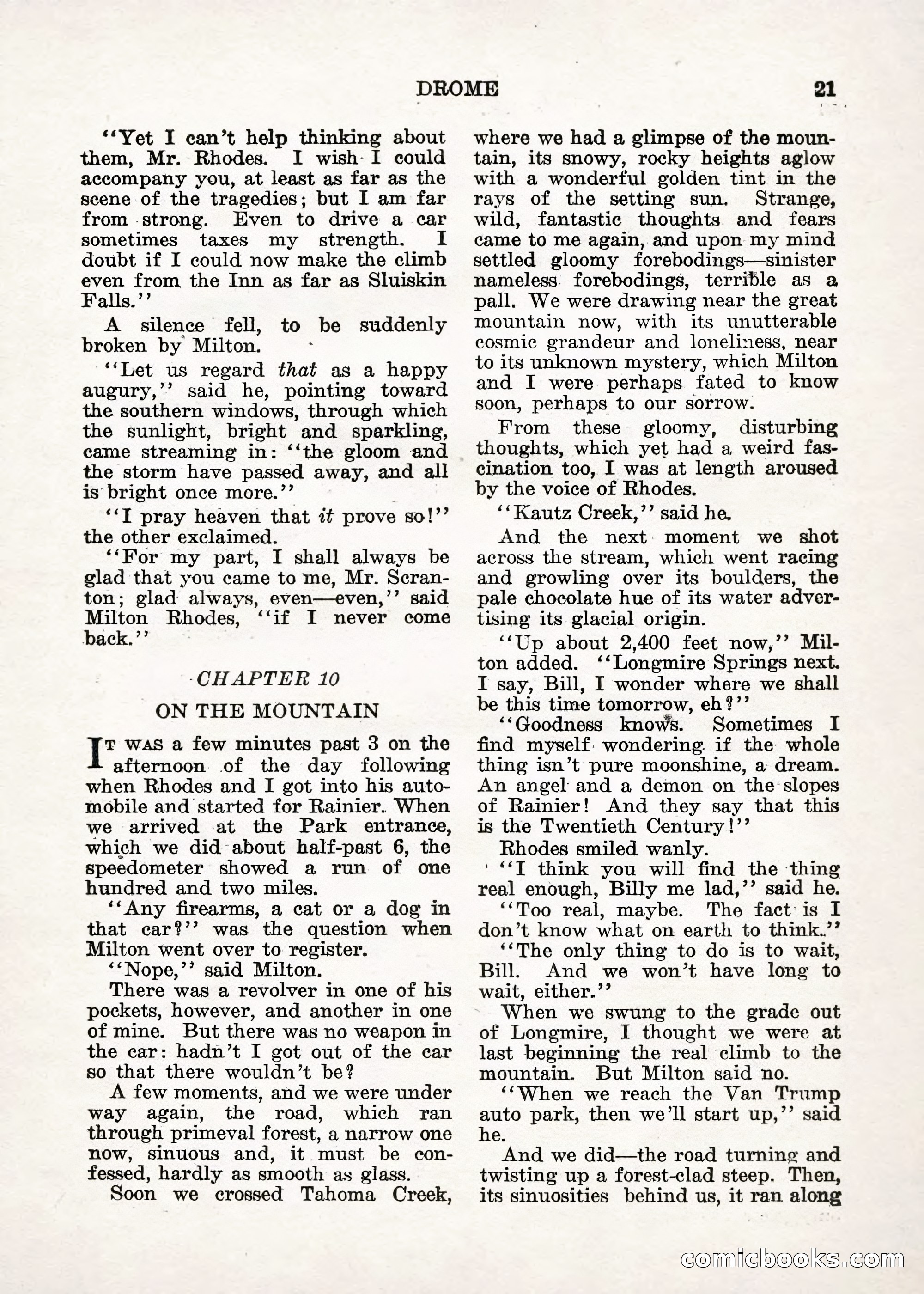 Weird Tales — "Drome" — page 20 of 144