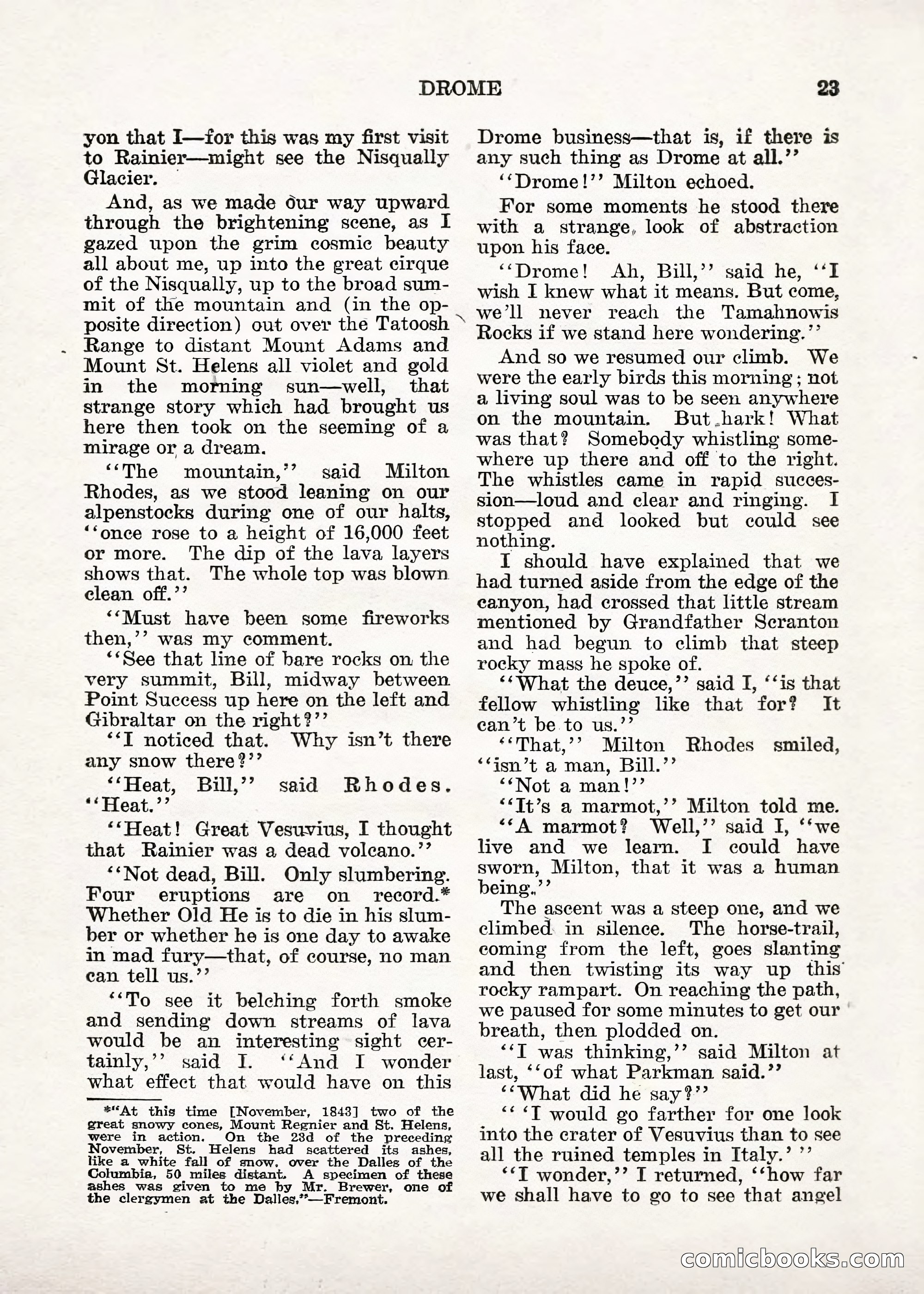 Weird Tales — "Drome" — page 22 of 144