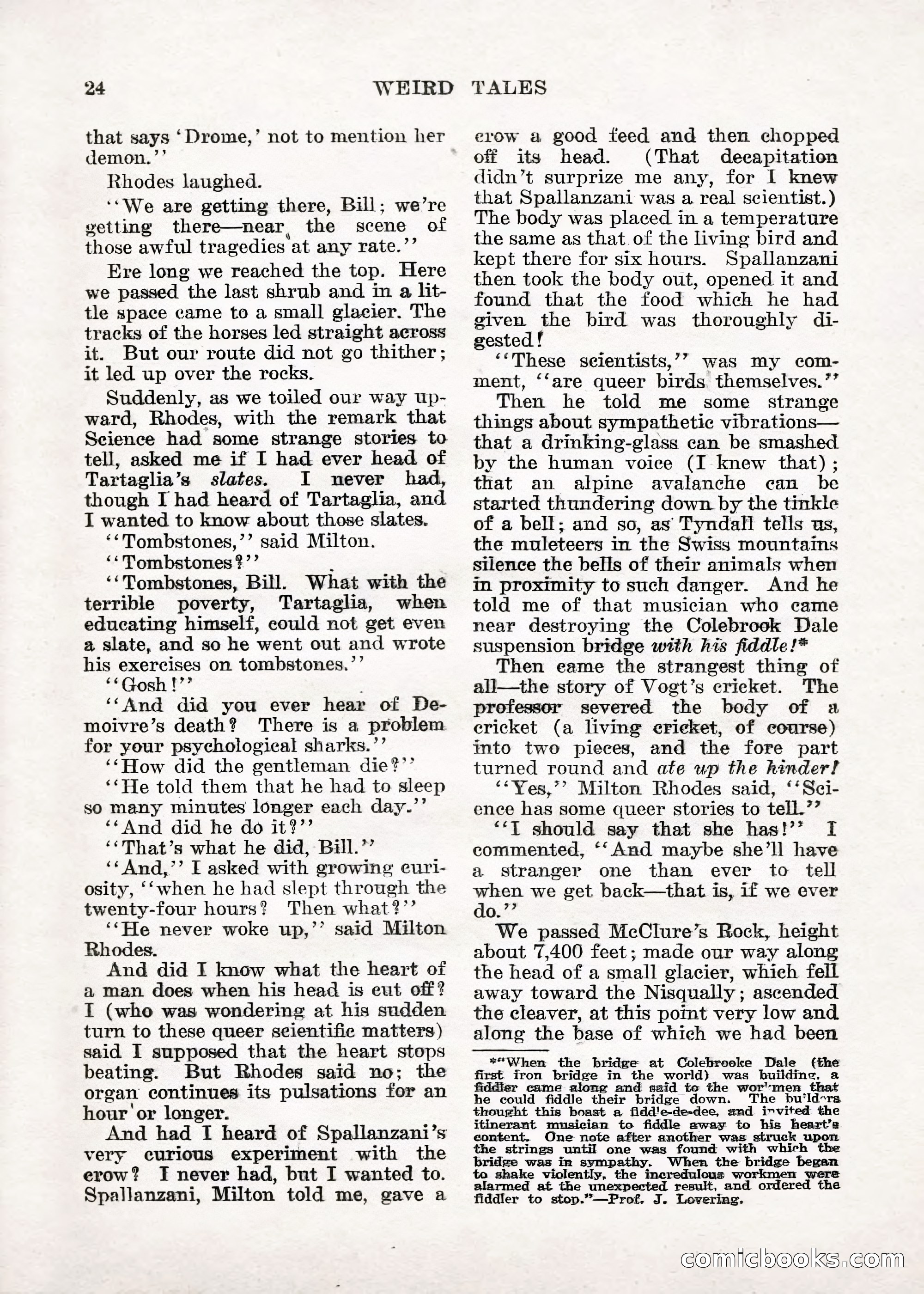 Weird Tales — "Drome" — page 23 of 144