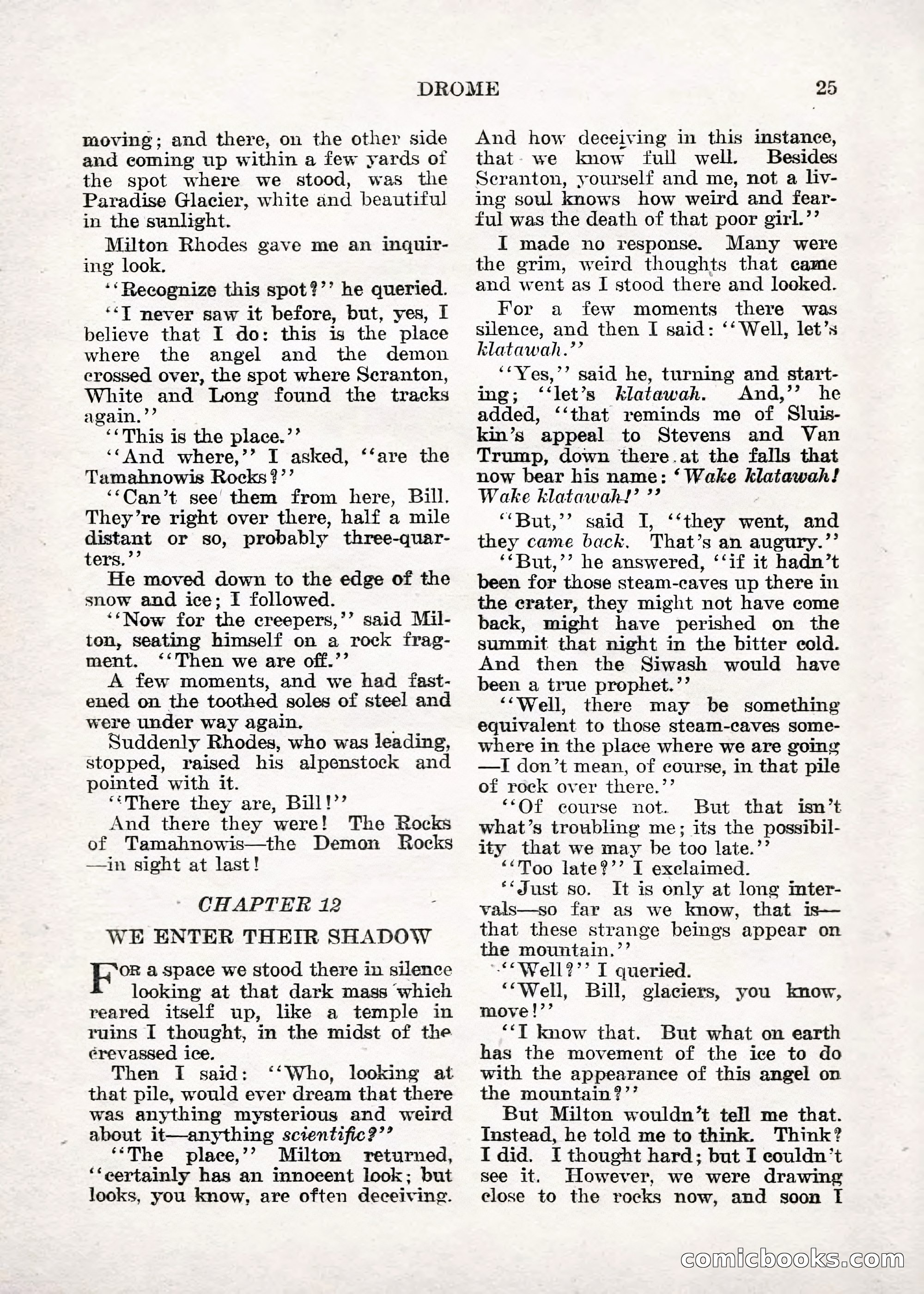 Weird Tales — "Drome" — page 24 of 144