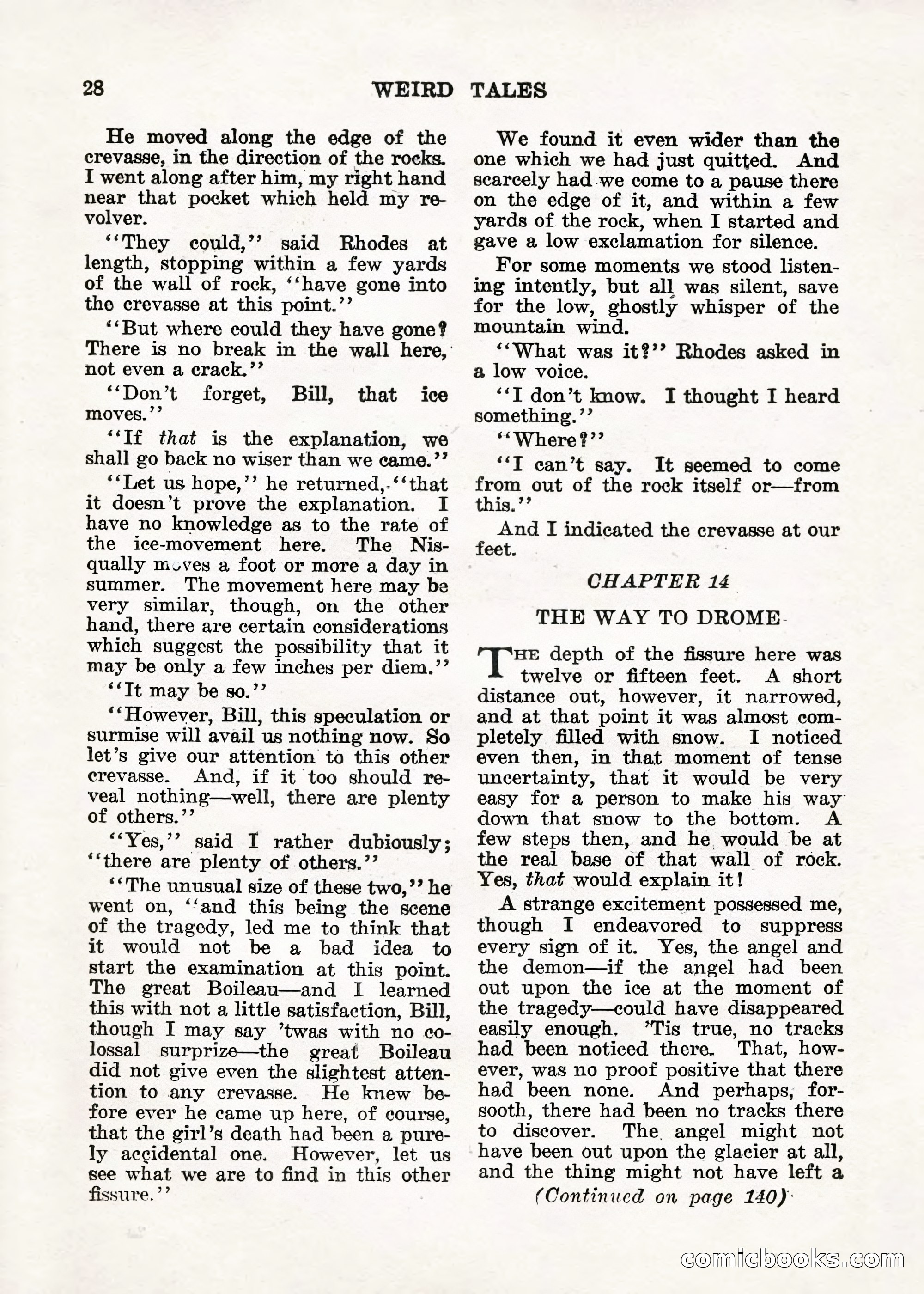 Weird Tales — "Drome" — page 27 of 144