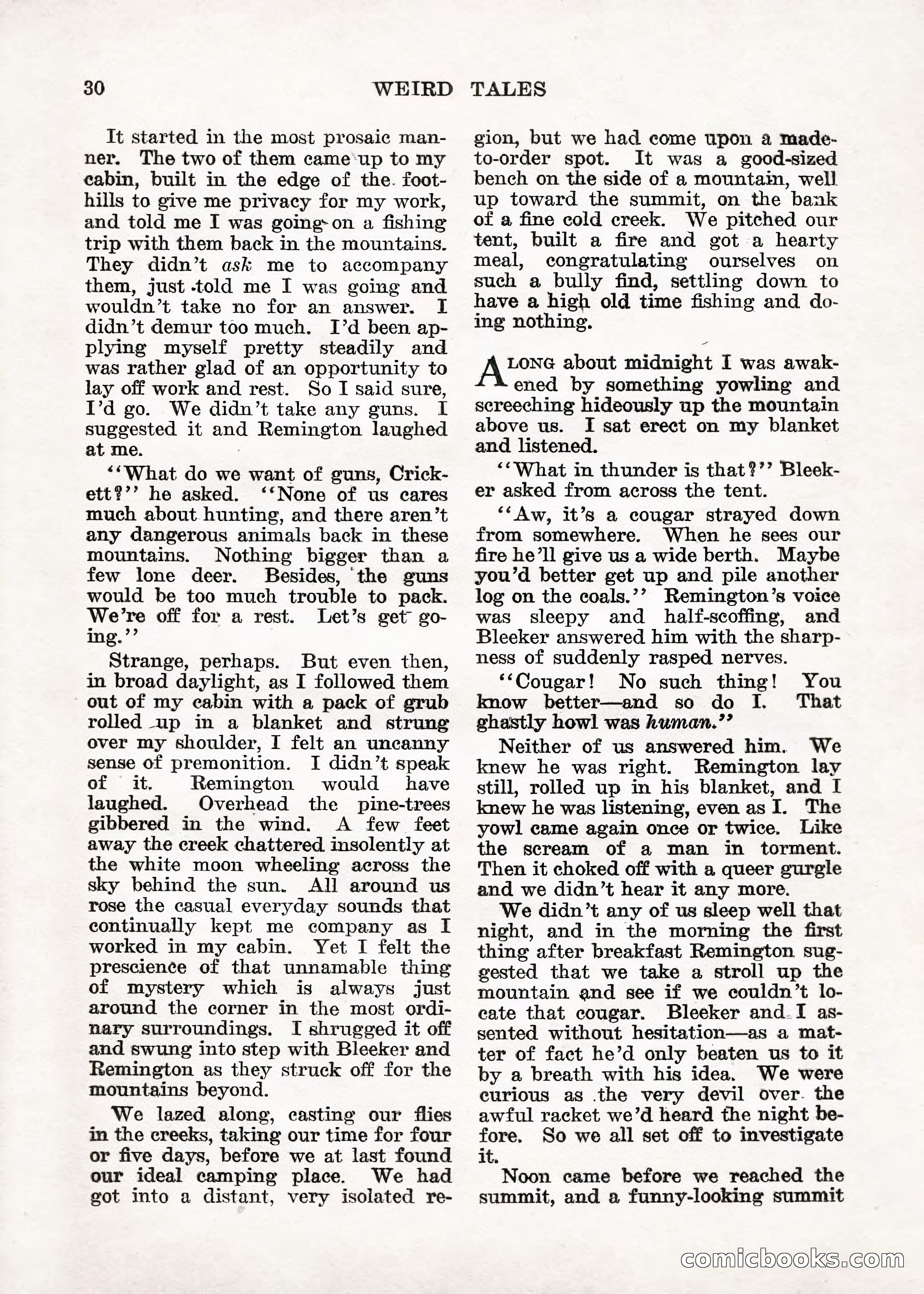 Weird Tales — "Drome" — page 29 of 144