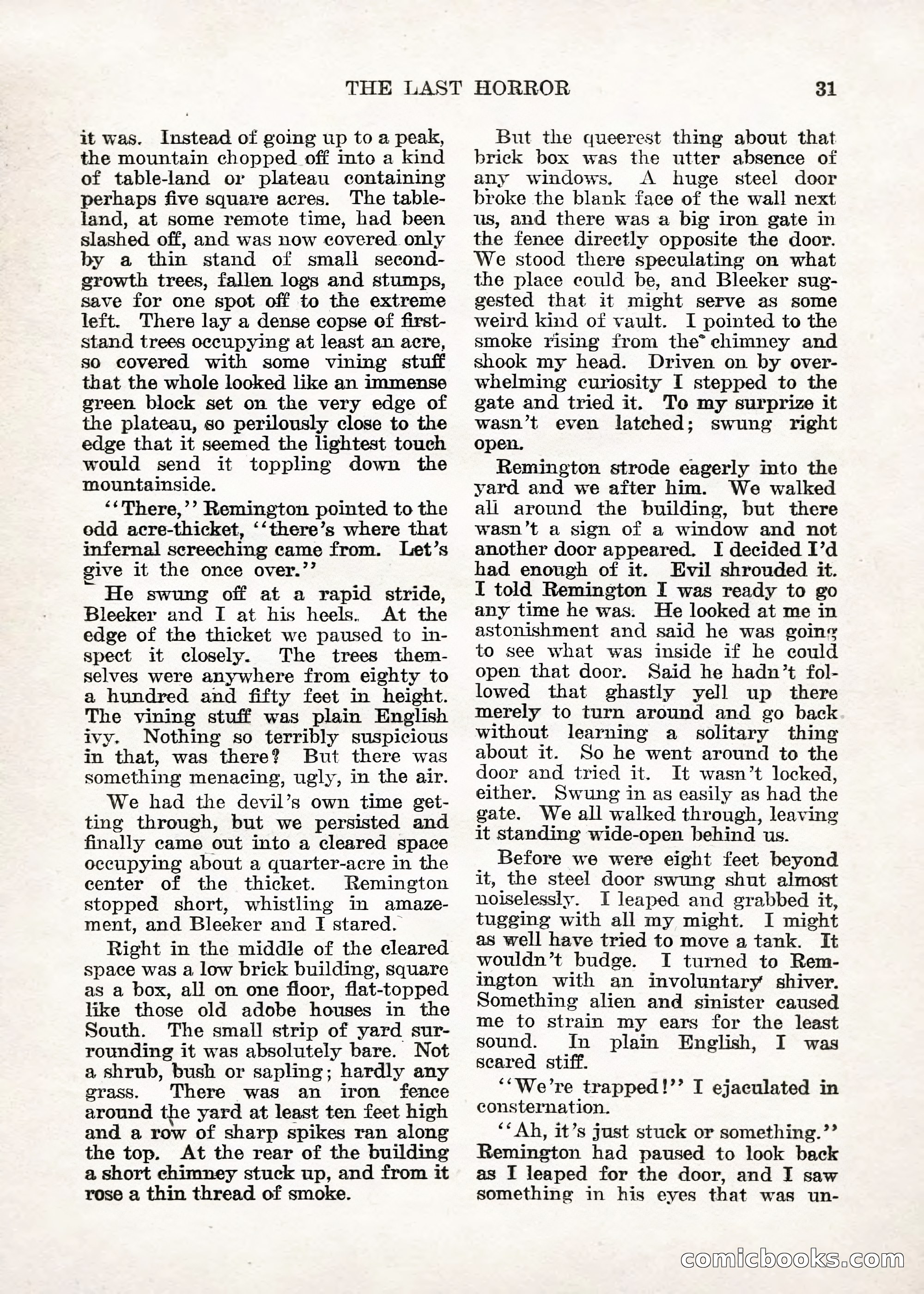 Weird Tales — "Drome" — page 30 of 144