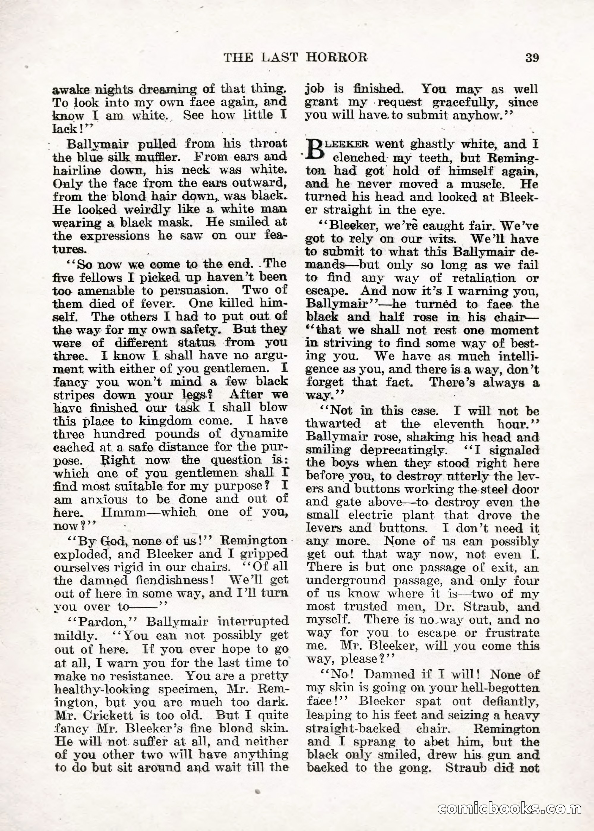 Weird Tales — "Drome" — page 38 of 144