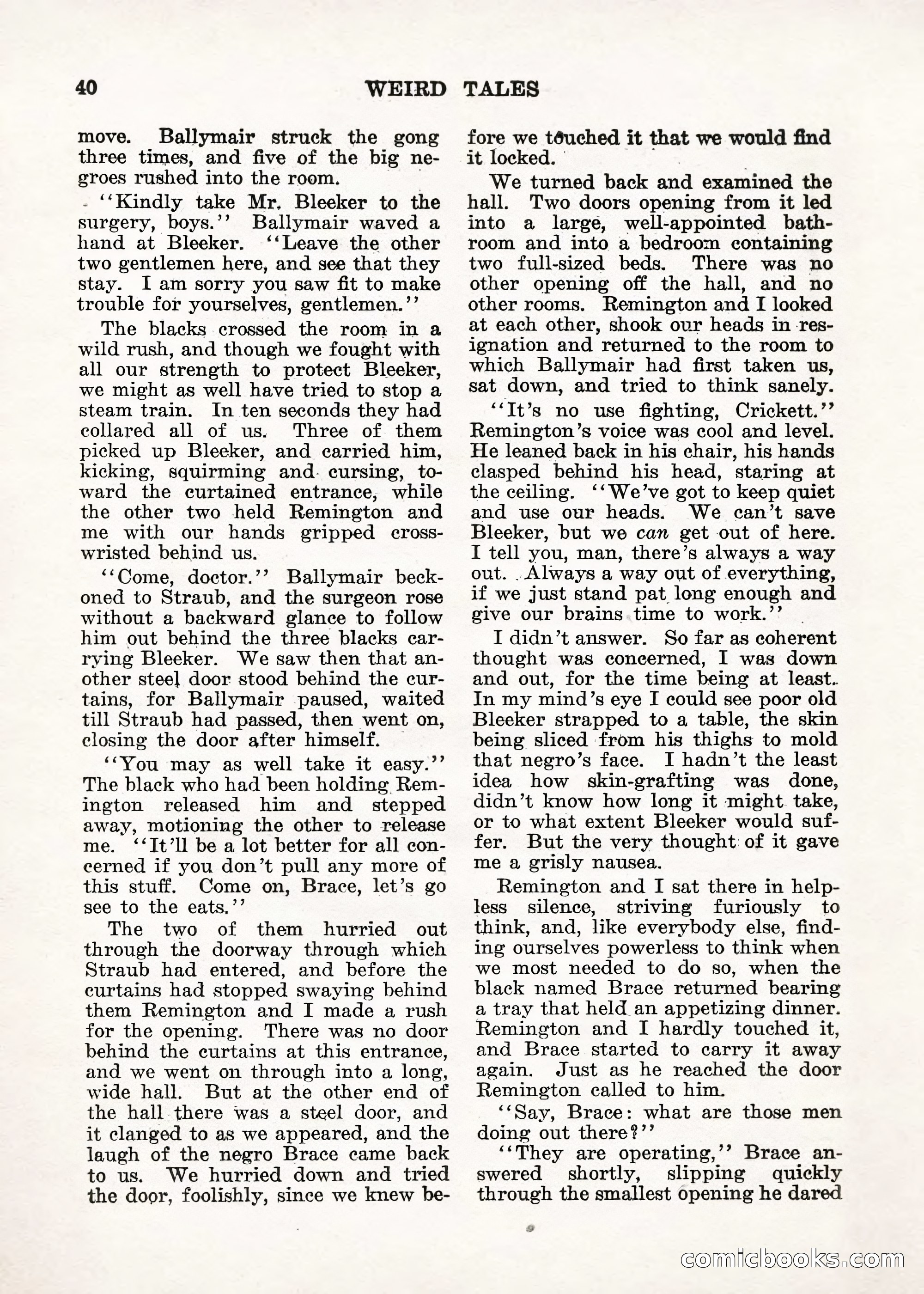 Weird Tales — "Drome" — page 39 of 144