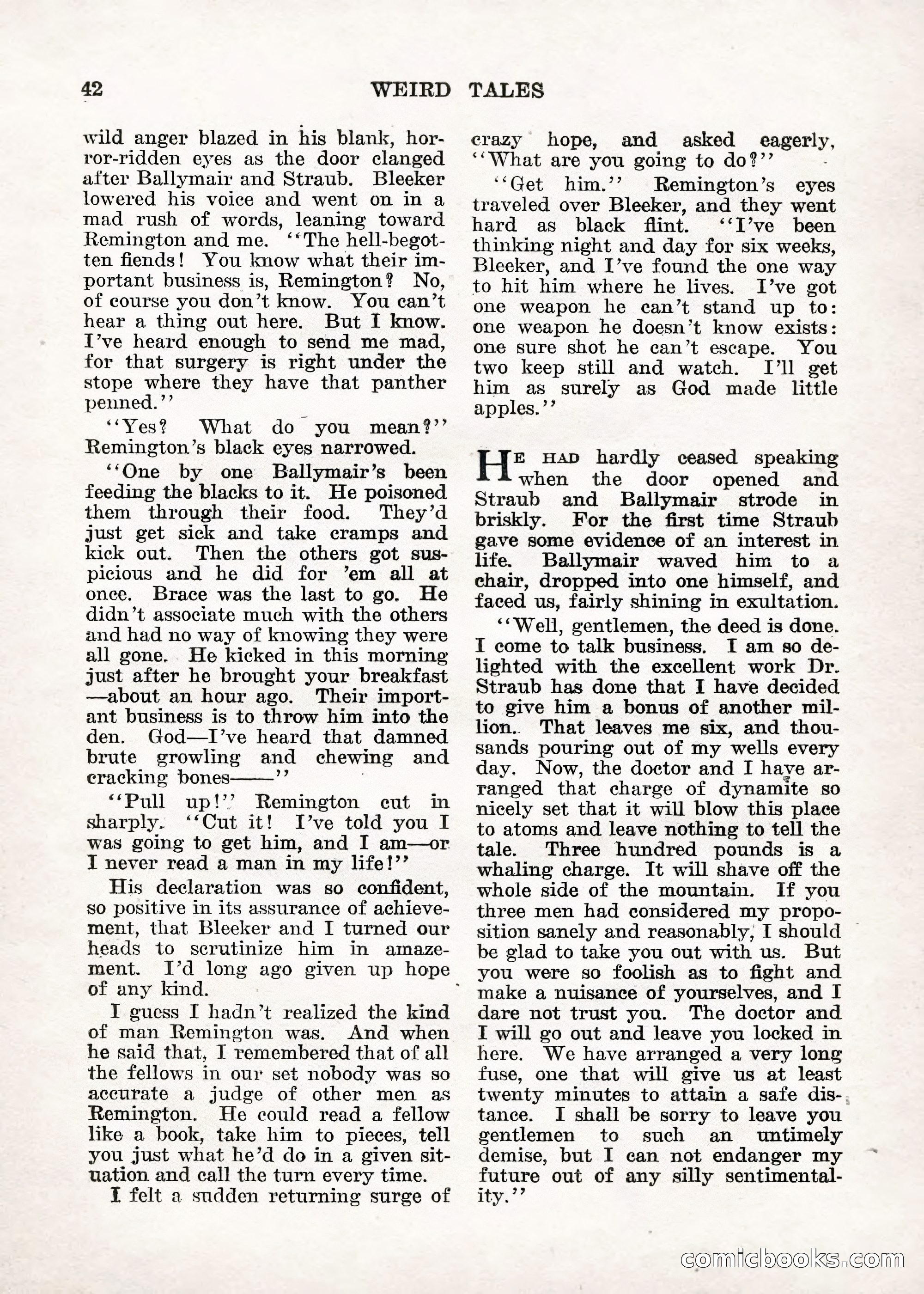 Weird Tales — "Drome" — page 41 of 144