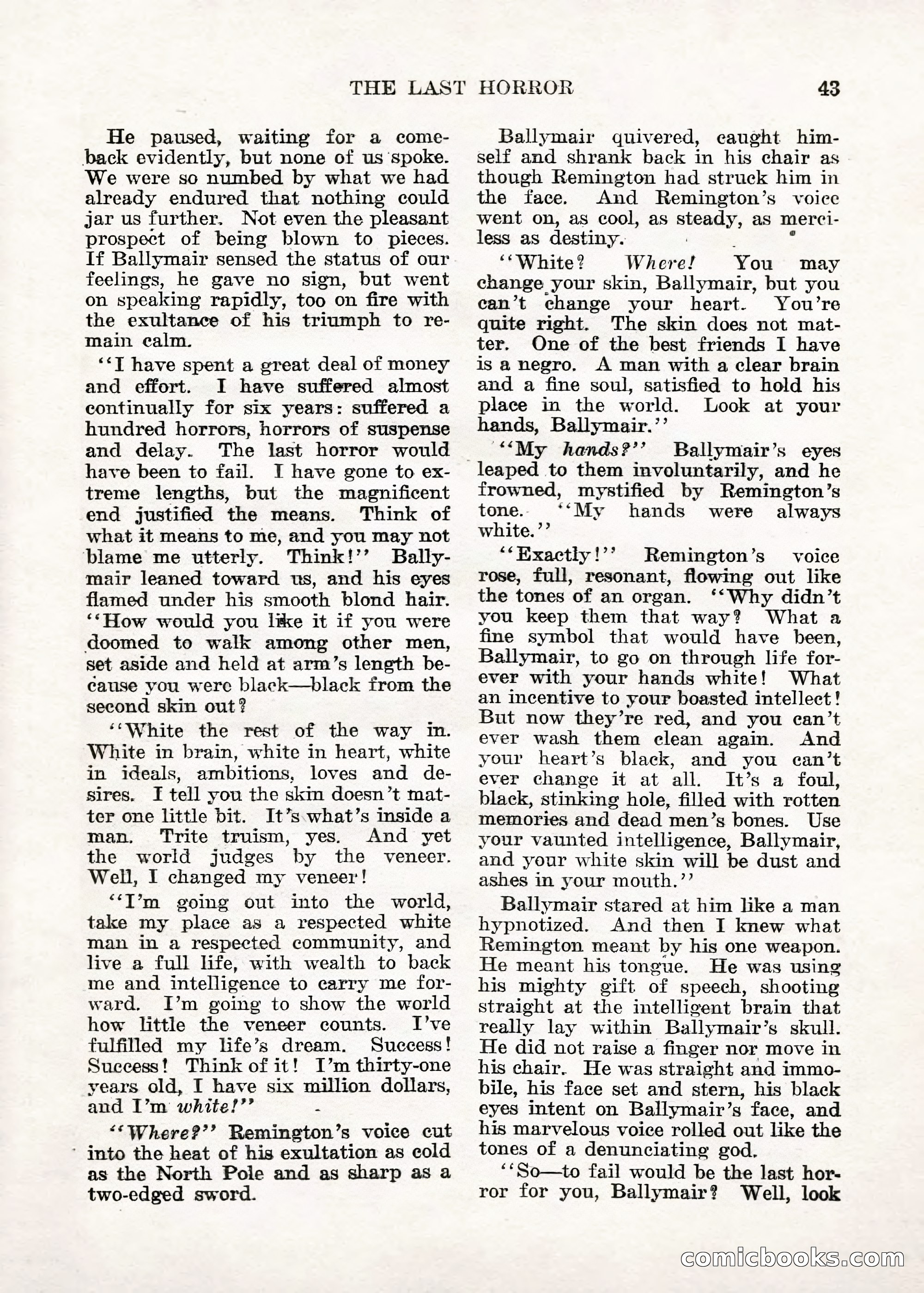 Weird Tales — "Drome" — page 42 of 144