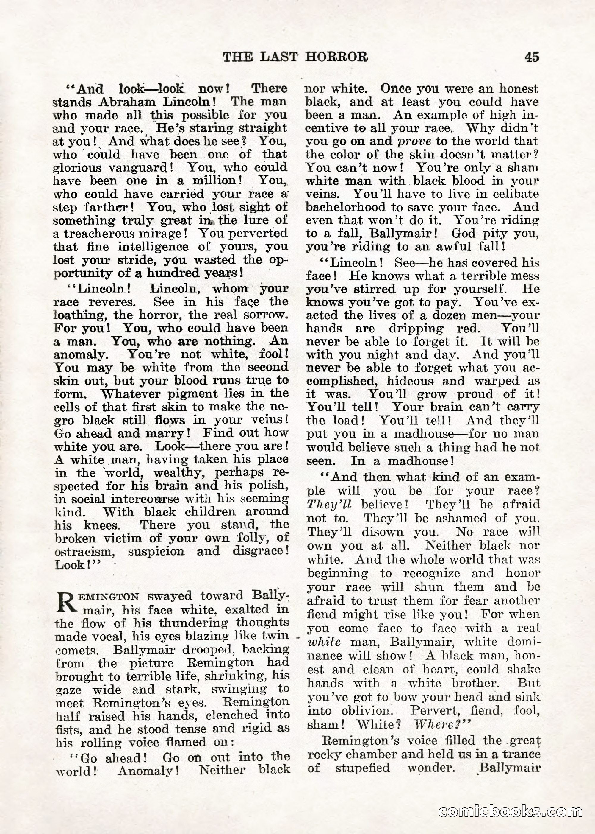 Weird Tales — "Drome" — page 44 of 144