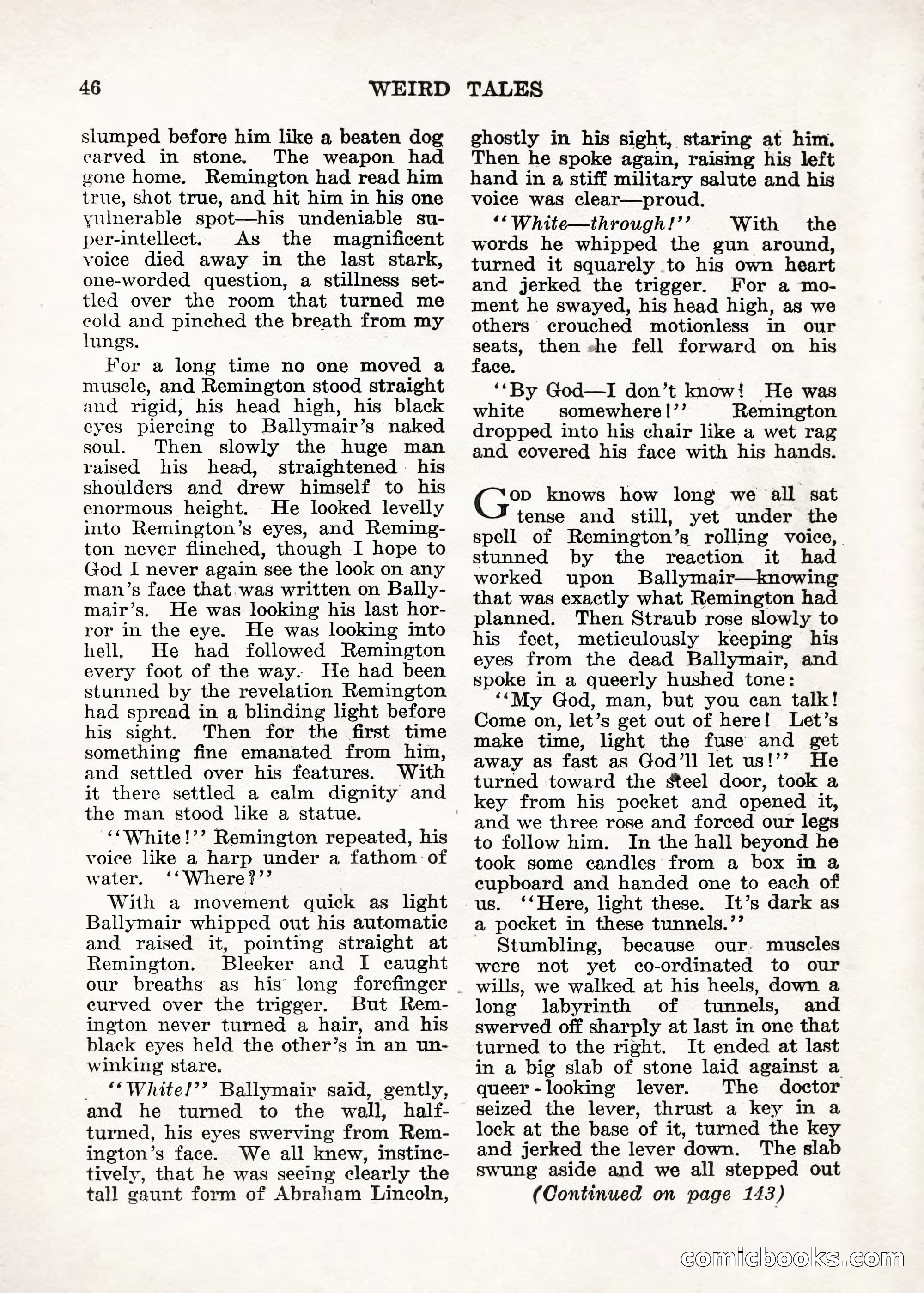 Weird Tales — "Drome" — page 45 of 144