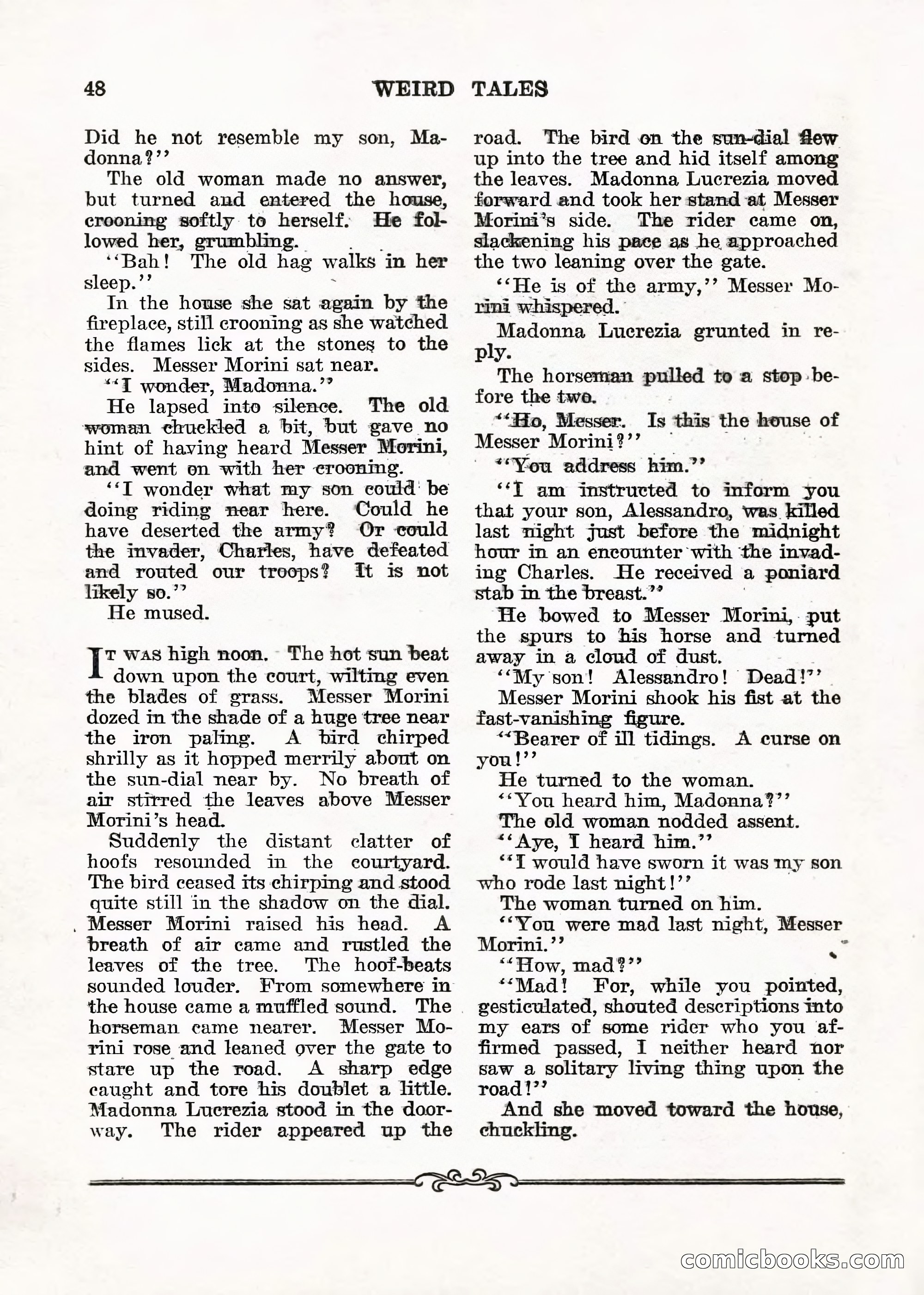 Weird Tales — "Drome" — page 47 of 144