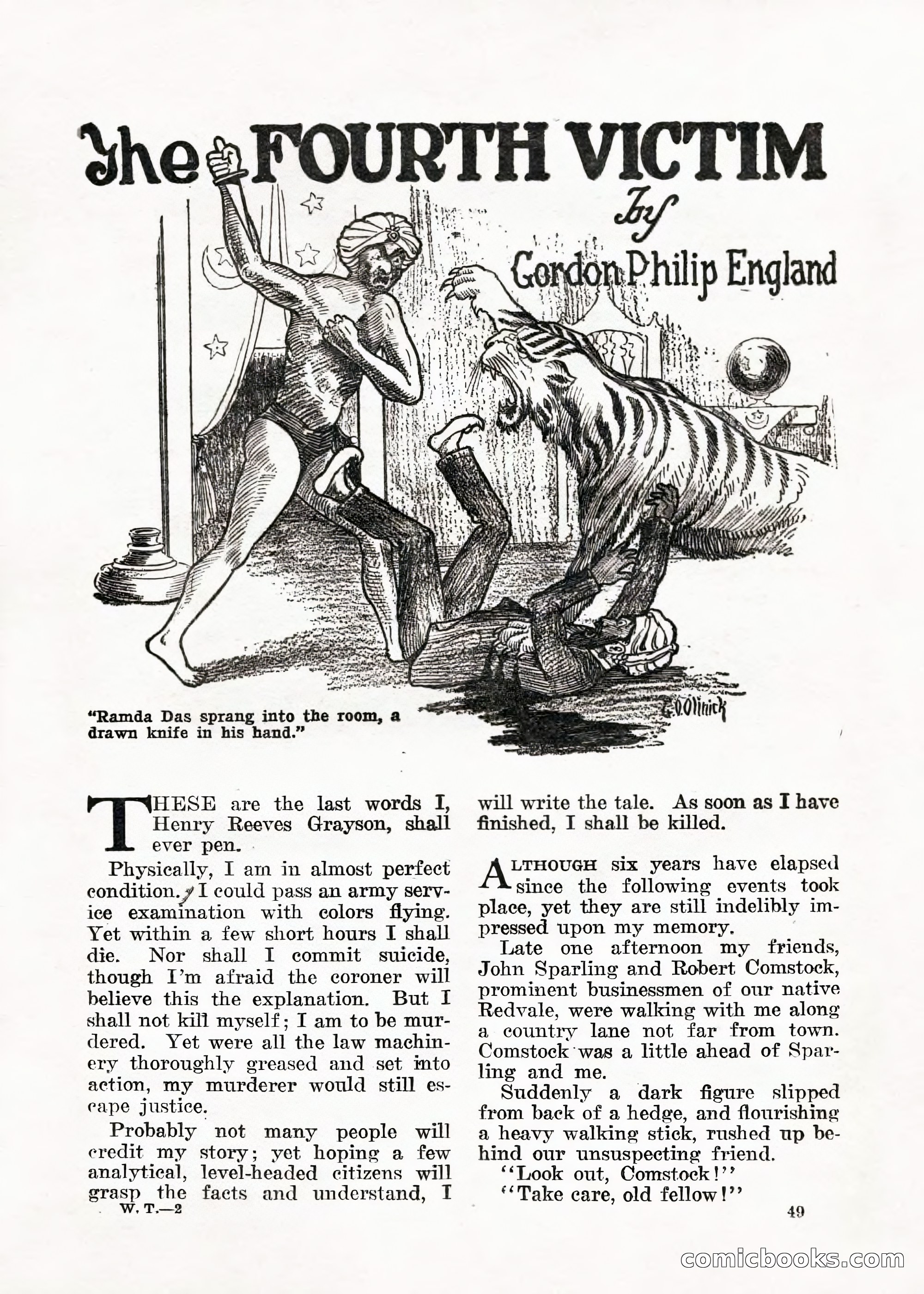 Weird Tales — "Drome" — page 48 of 144