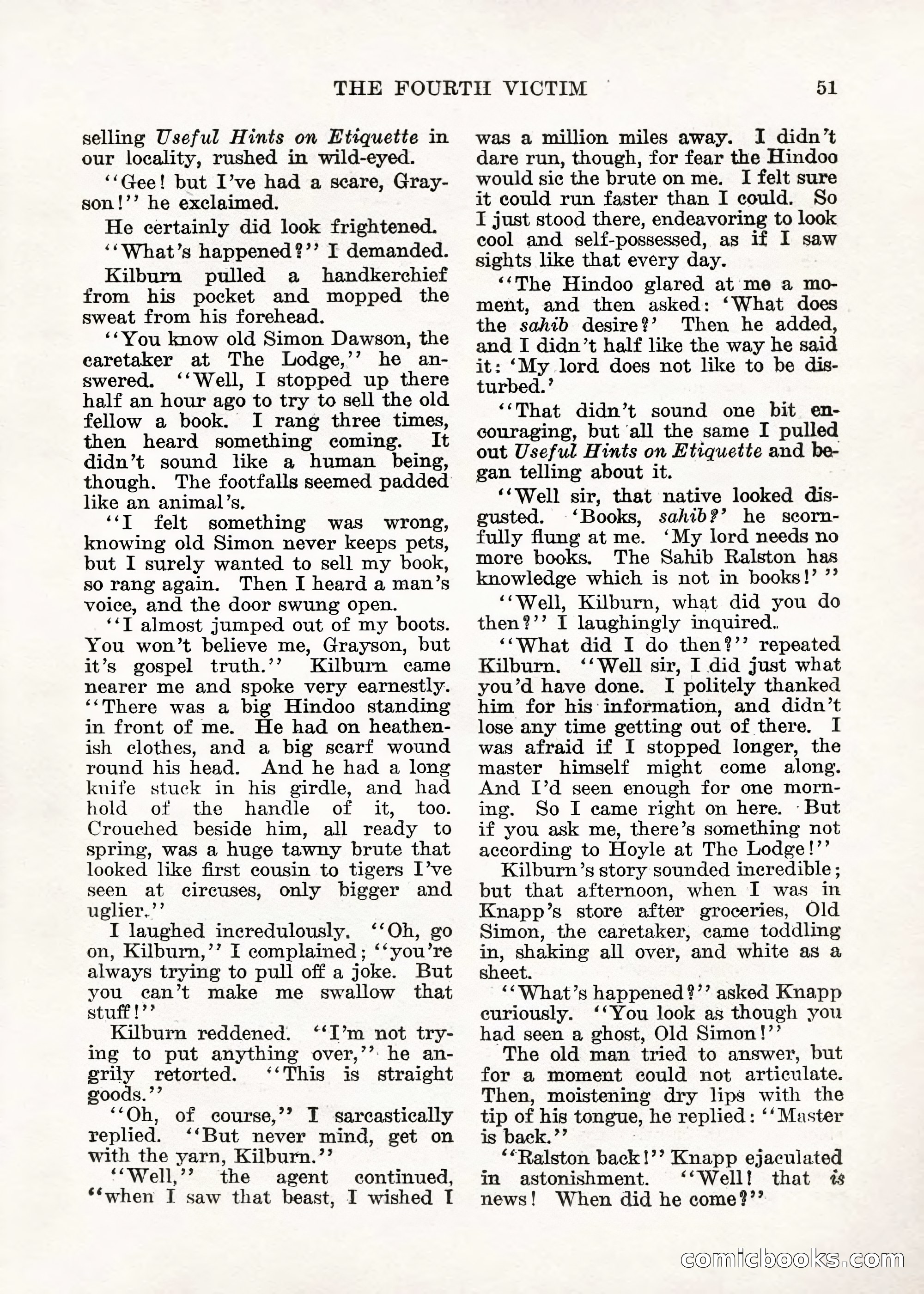 Weird Tales — "Drome" — page 50 of 144