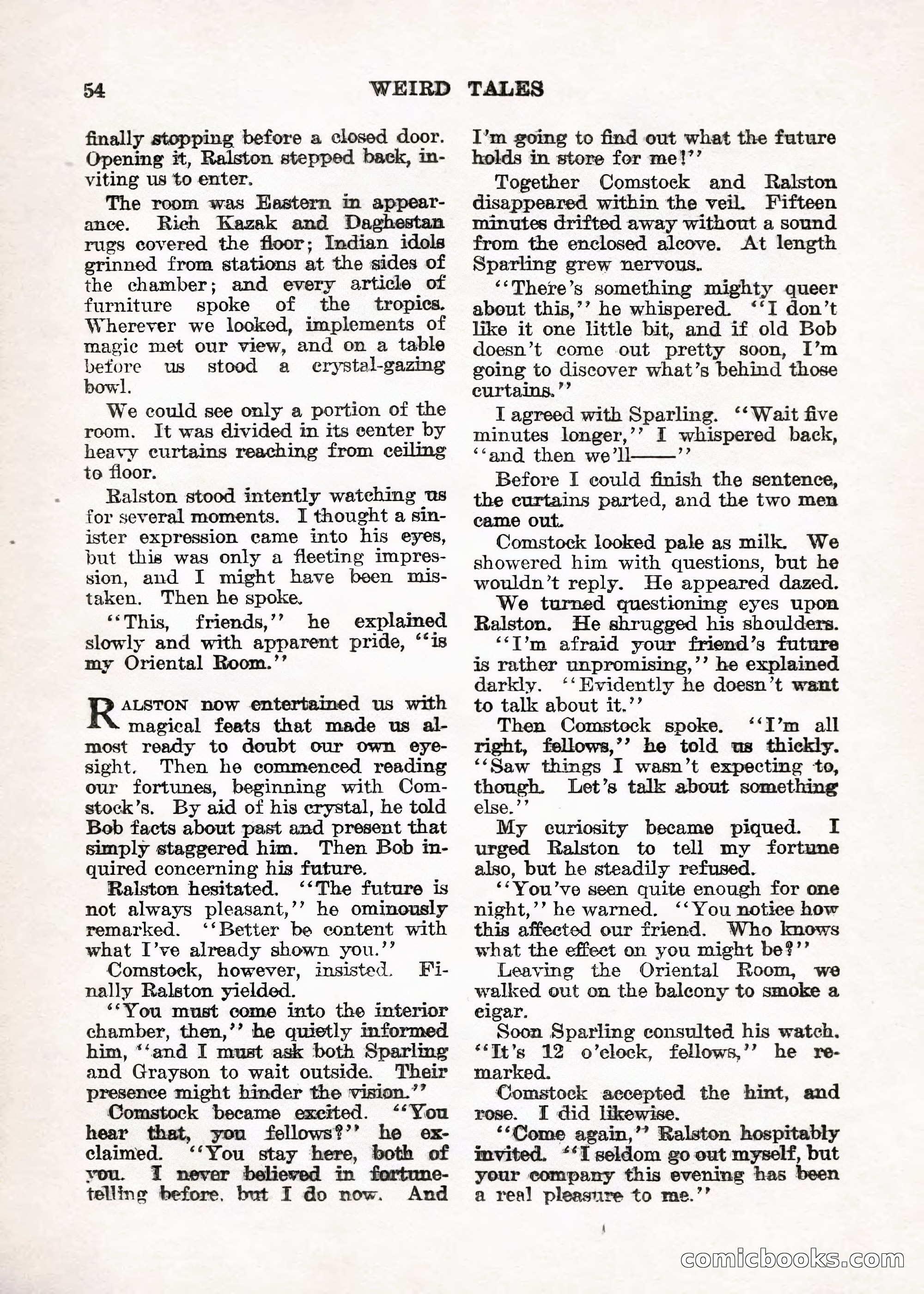 Weird Tales — "Drome" — page 53 of 144