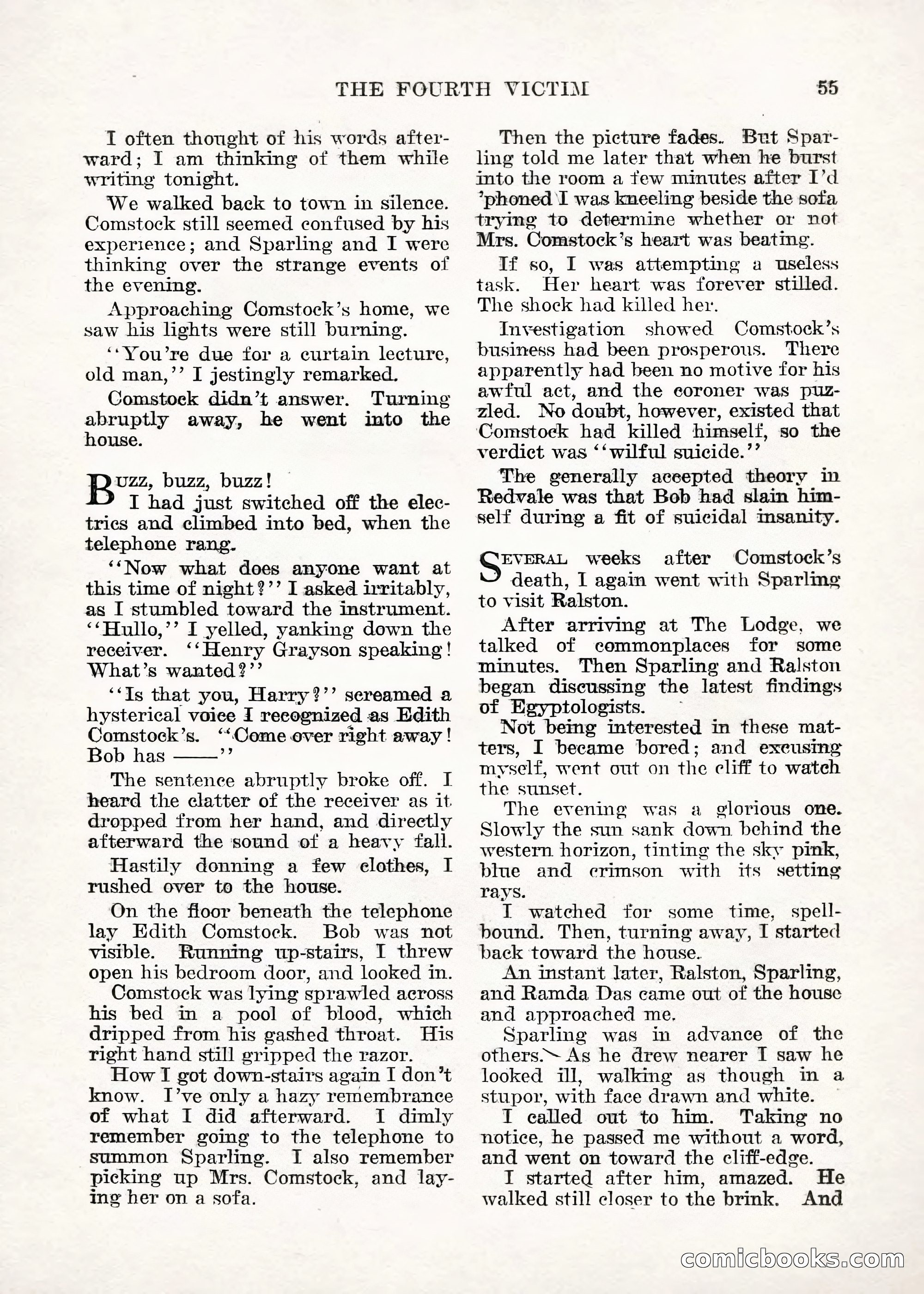 Weird Tales — "Drome" — page 54 of 144