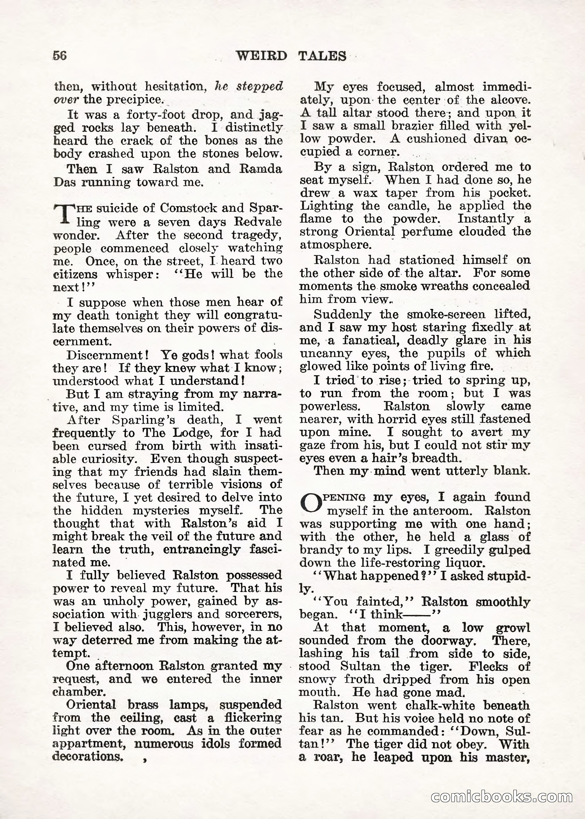 Weird Tales — "Drome" — page 55 of 144