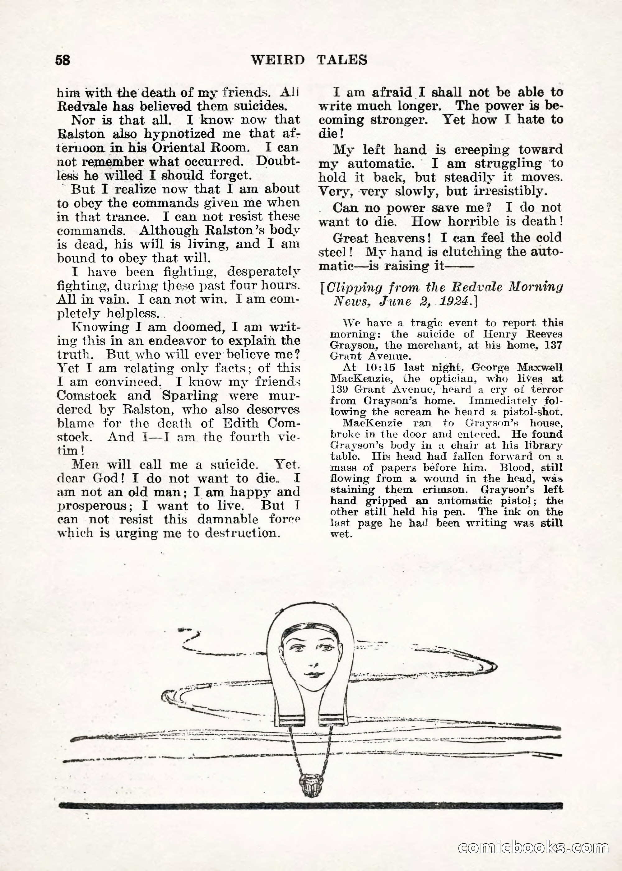 Weird Tales — "Drome" — page 57 of 144